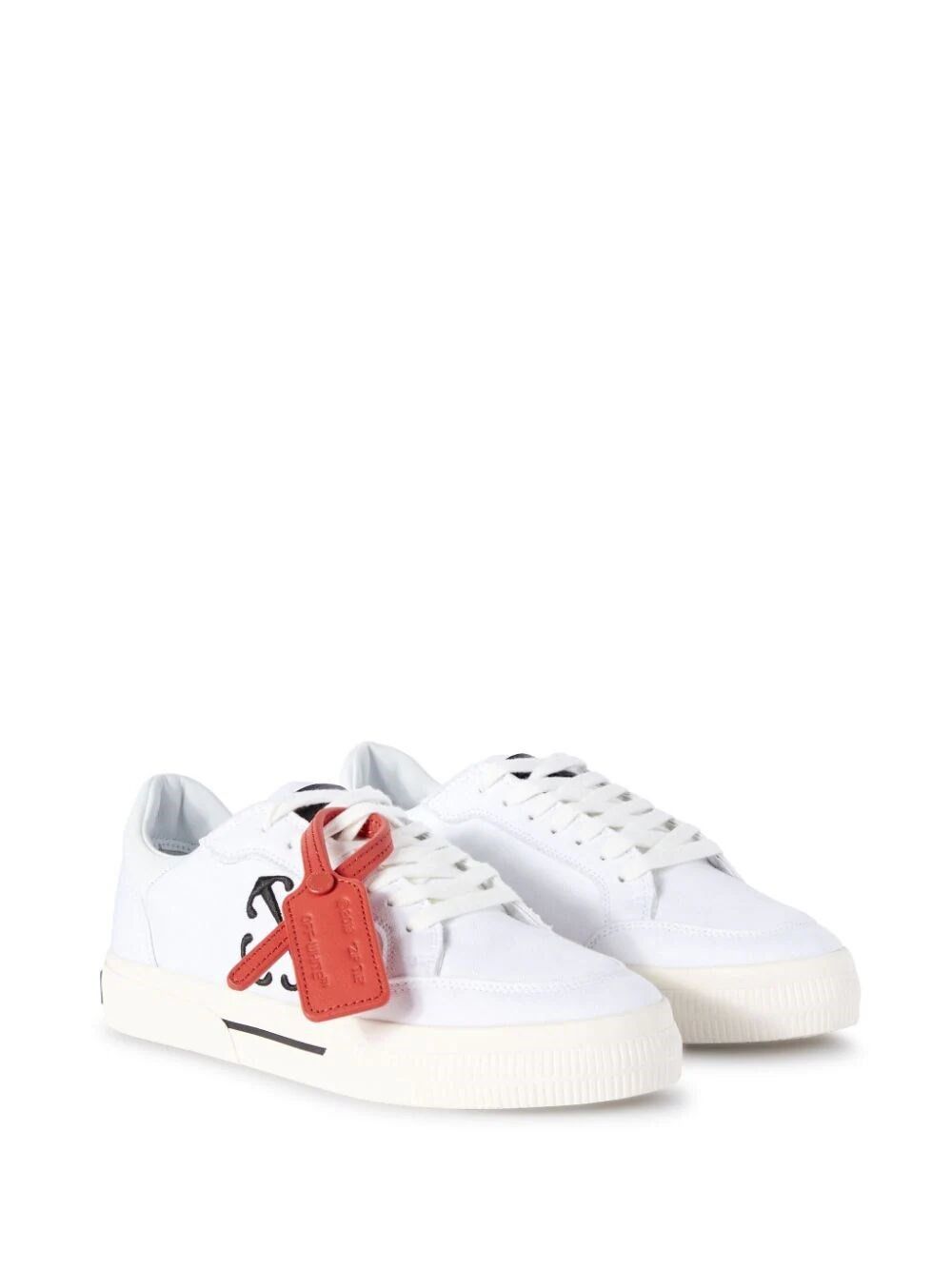 Off-White o1s22i1n0824 Canvas Vulcanized Low-Top Sneakers in White Size US 6 / IT 36 - 6 Thumbnail