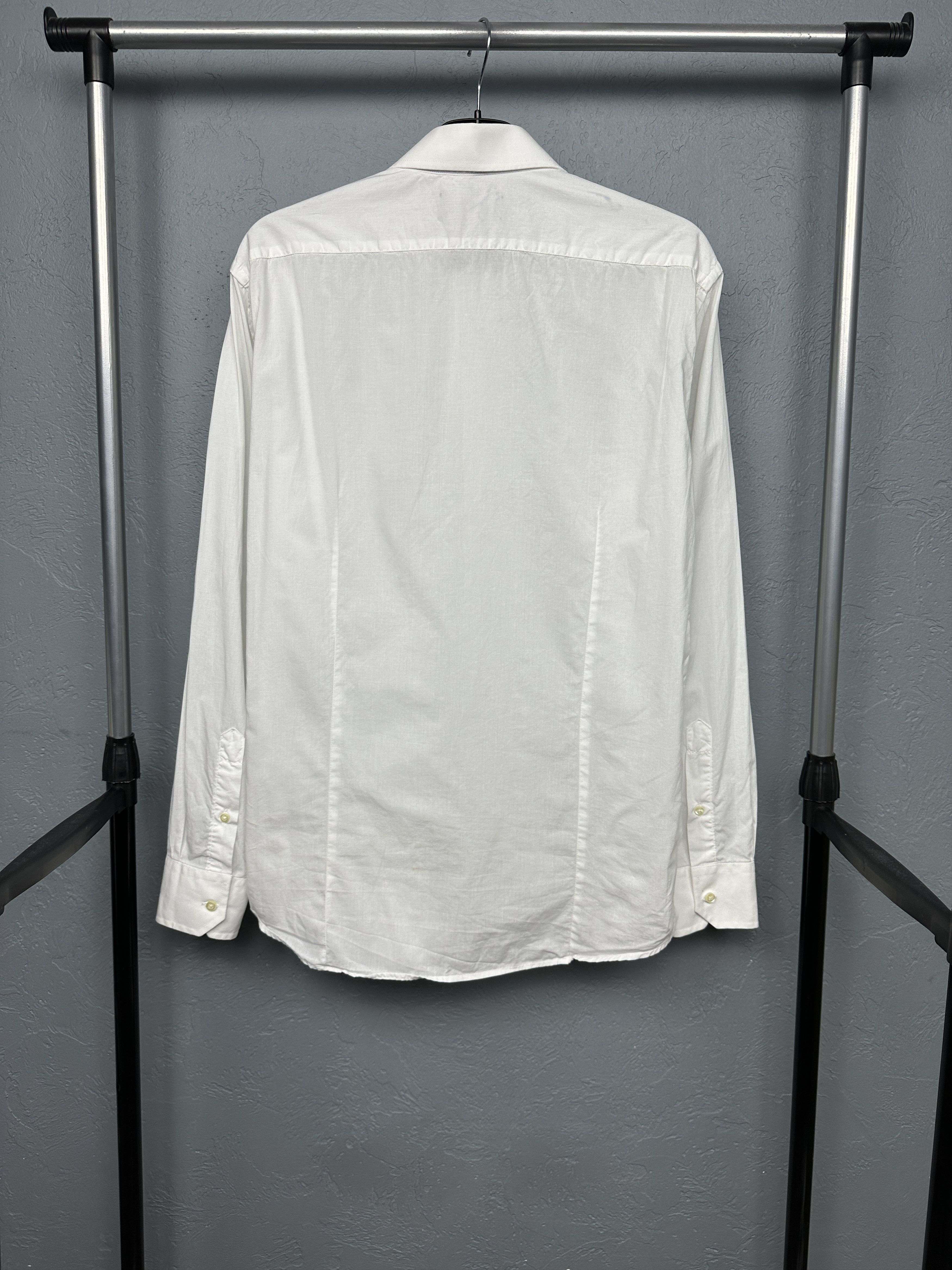 Aquascutum Aquascutum Mens Long Sleeve White Shirt Size US L / EU 52-54 / 3 - 7 Thumbnail