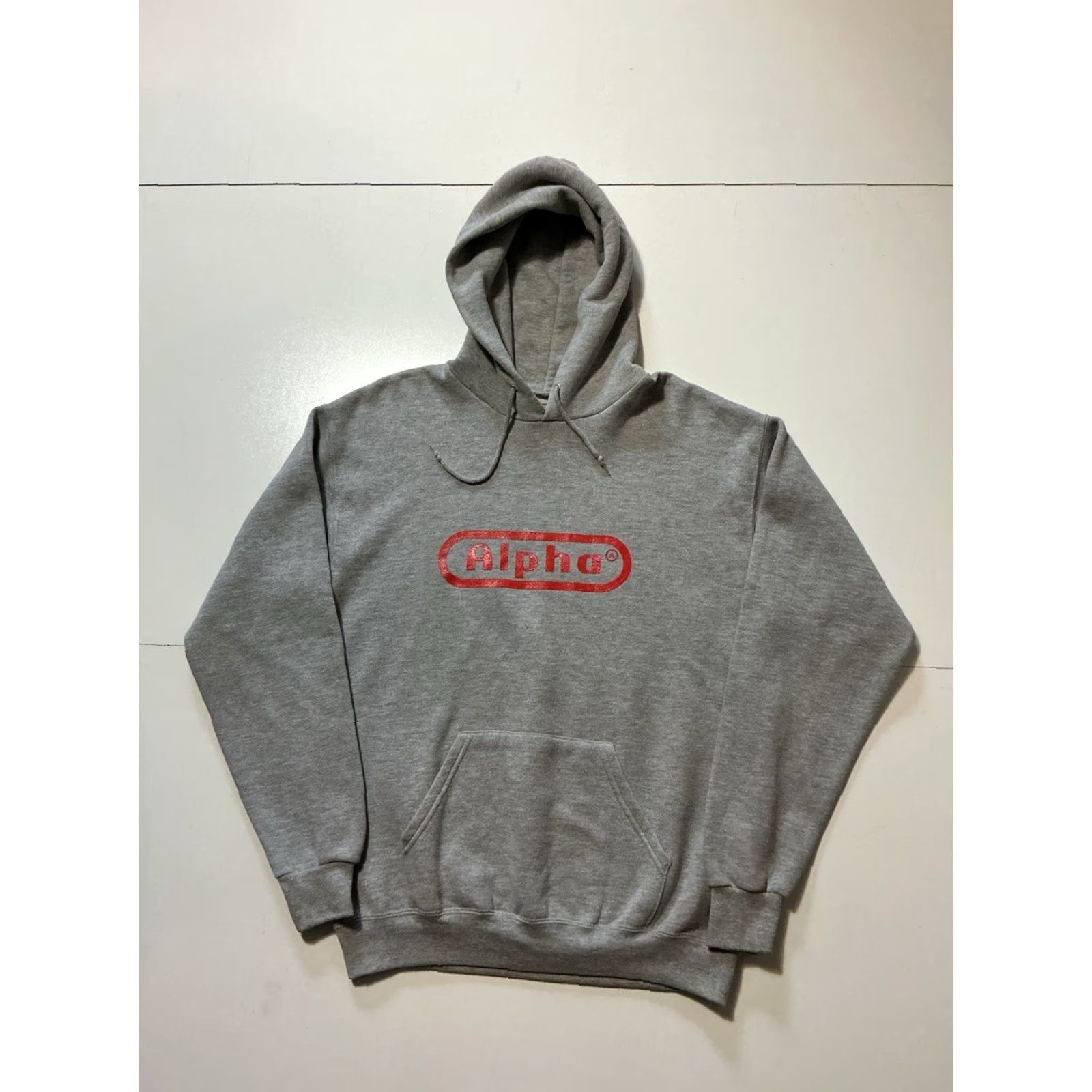 Lee VINTAGE Lee Heavyweight Alpha Gray Fleece Skateboard Graphic Pullover Hoodie Men Medium Gray Size US M / EU 48-50 / 2 - 2 Thumbnail