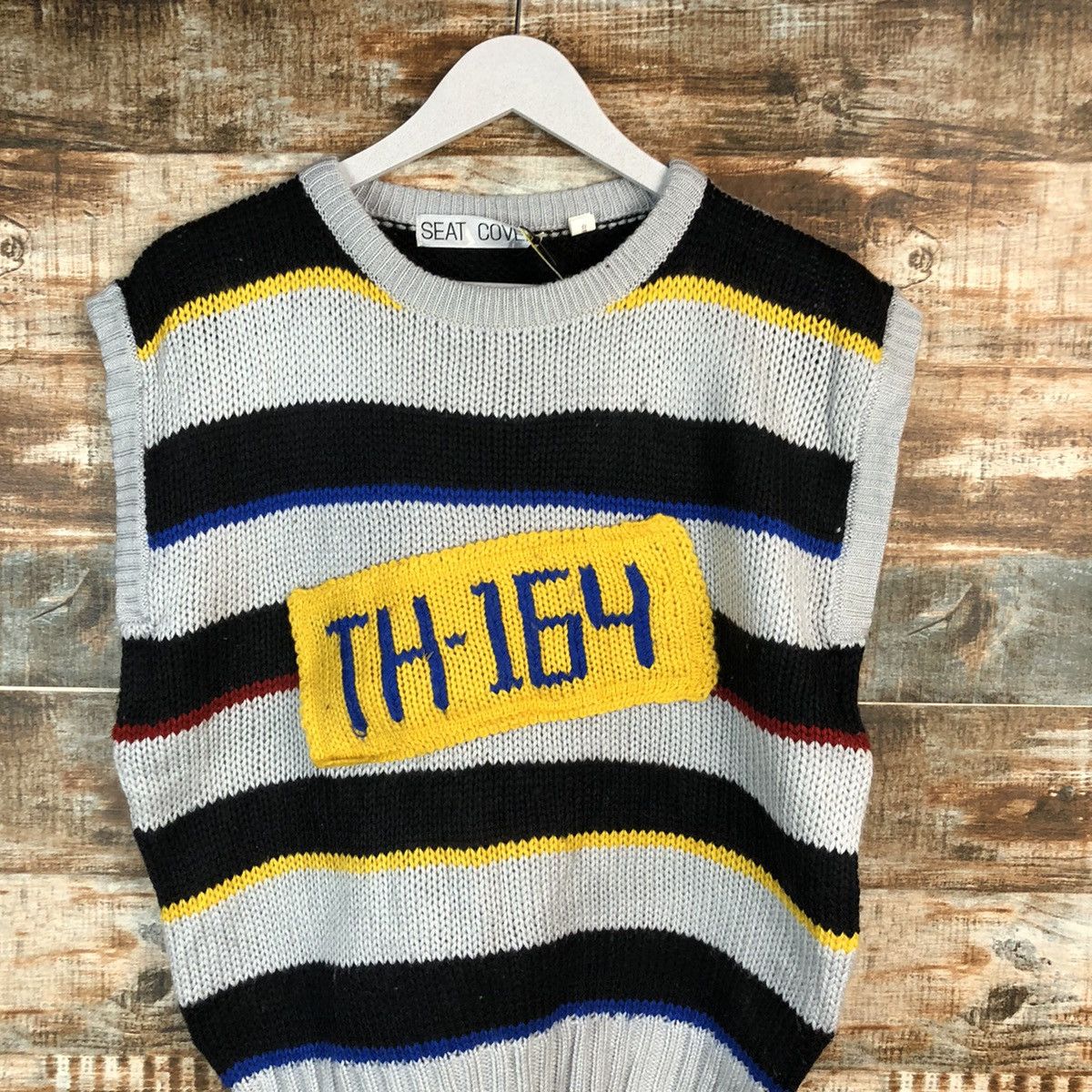 Homespun Knitwear Sean Cover Stripe Vest Knitwear #A1653 Size US S / EU 44-46 / 1 - 5 Thumbnail