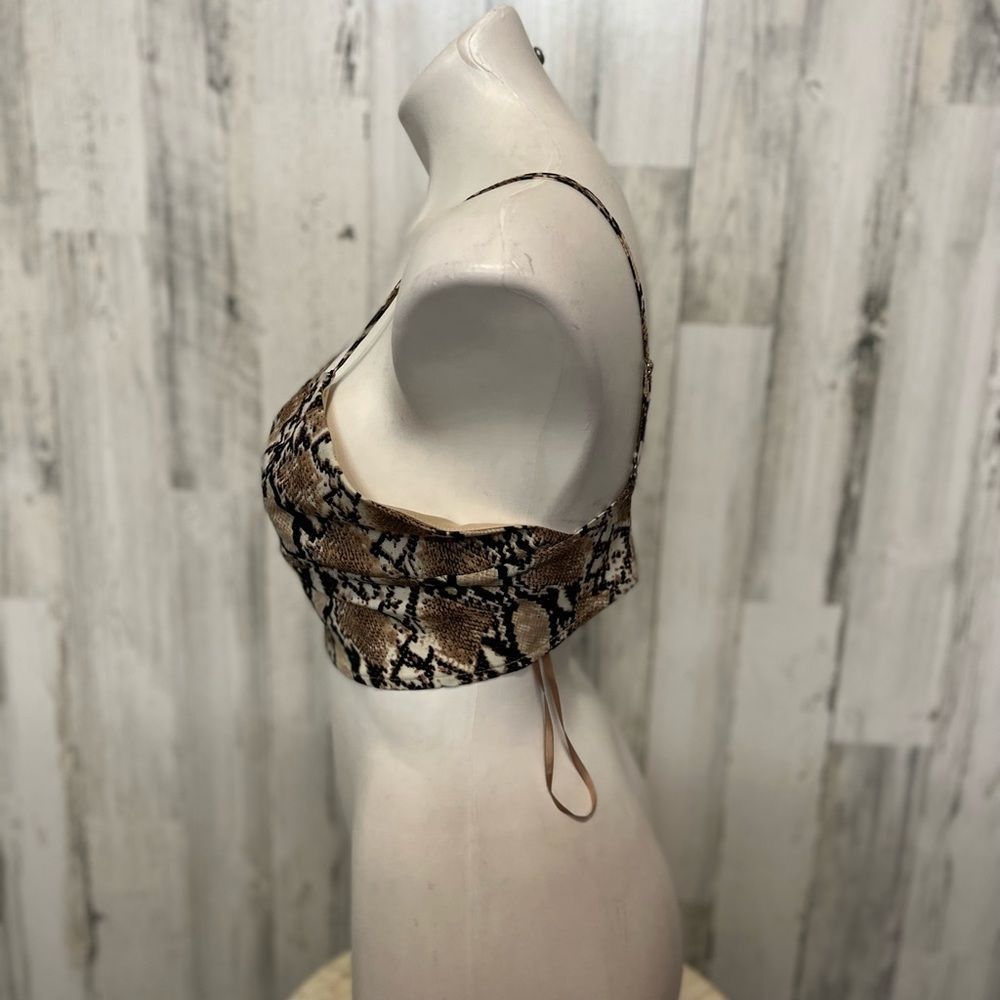 Forever 21 Forever 21 Snakeskin Print Crop Top Size L – Adjustable Stra Size L / US 10 / IT 46 - 4 Thumbnail