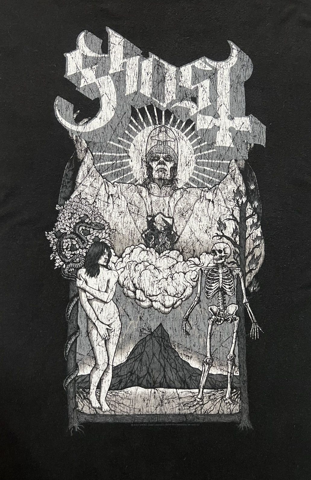 Band Tees Ghost Opus Eponymous Black Band Tee XL Rare Size US XL / EU 56 / 4 - 2 Thumbnail