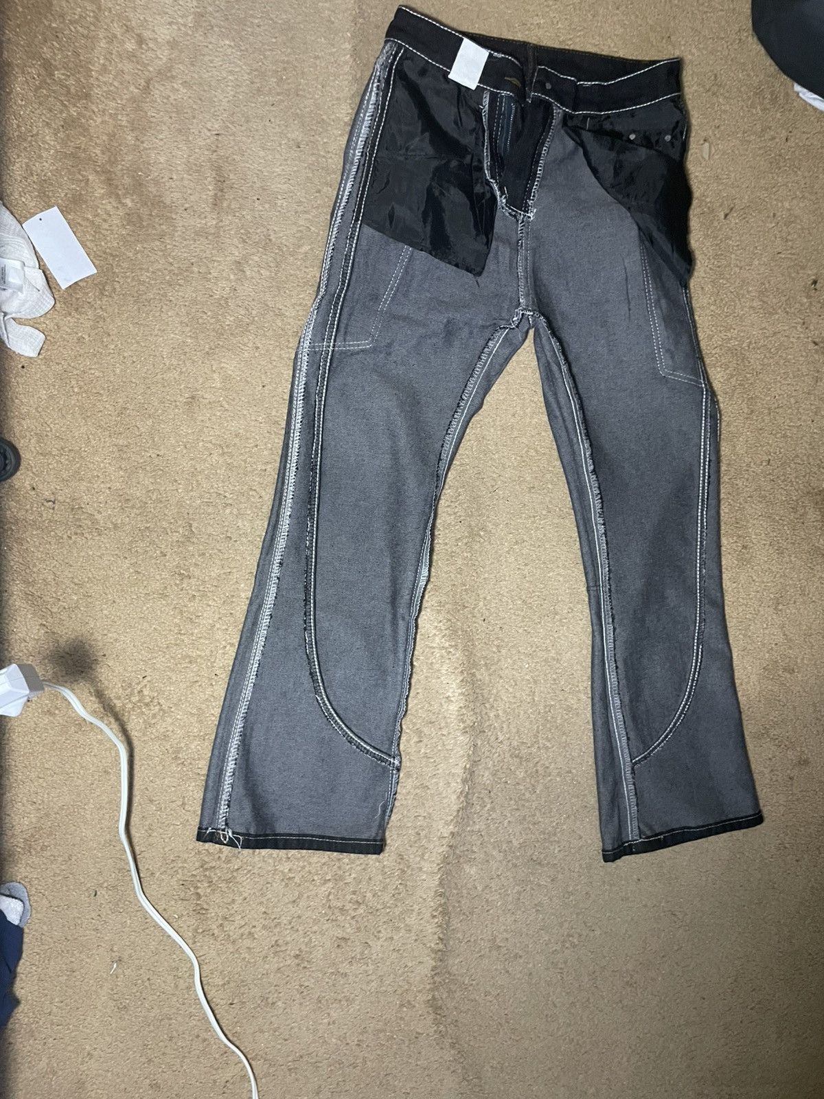 Other Black slightly flared jeans Size 39" - 8 Thumbnail
