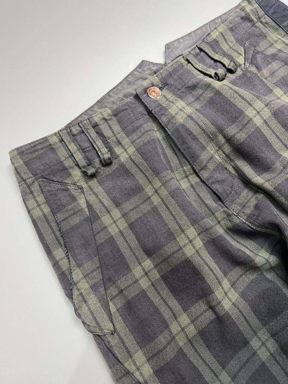 Japanese Brand × PPFM × Vintage Vintage PPFM 2 Tone Flannel Pants Checkered Size US 34 / EU 50 - 7 Thumbnail