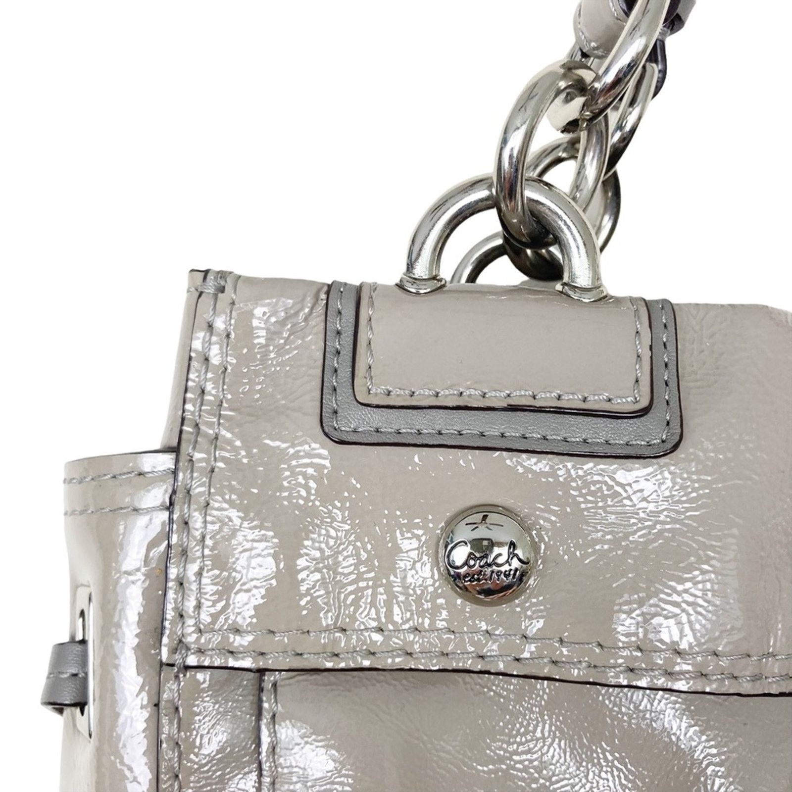 Coach Coach Peyton Patent Leather Carryall Bag 9756M Size ONE SIZE - 6 Thumbnail