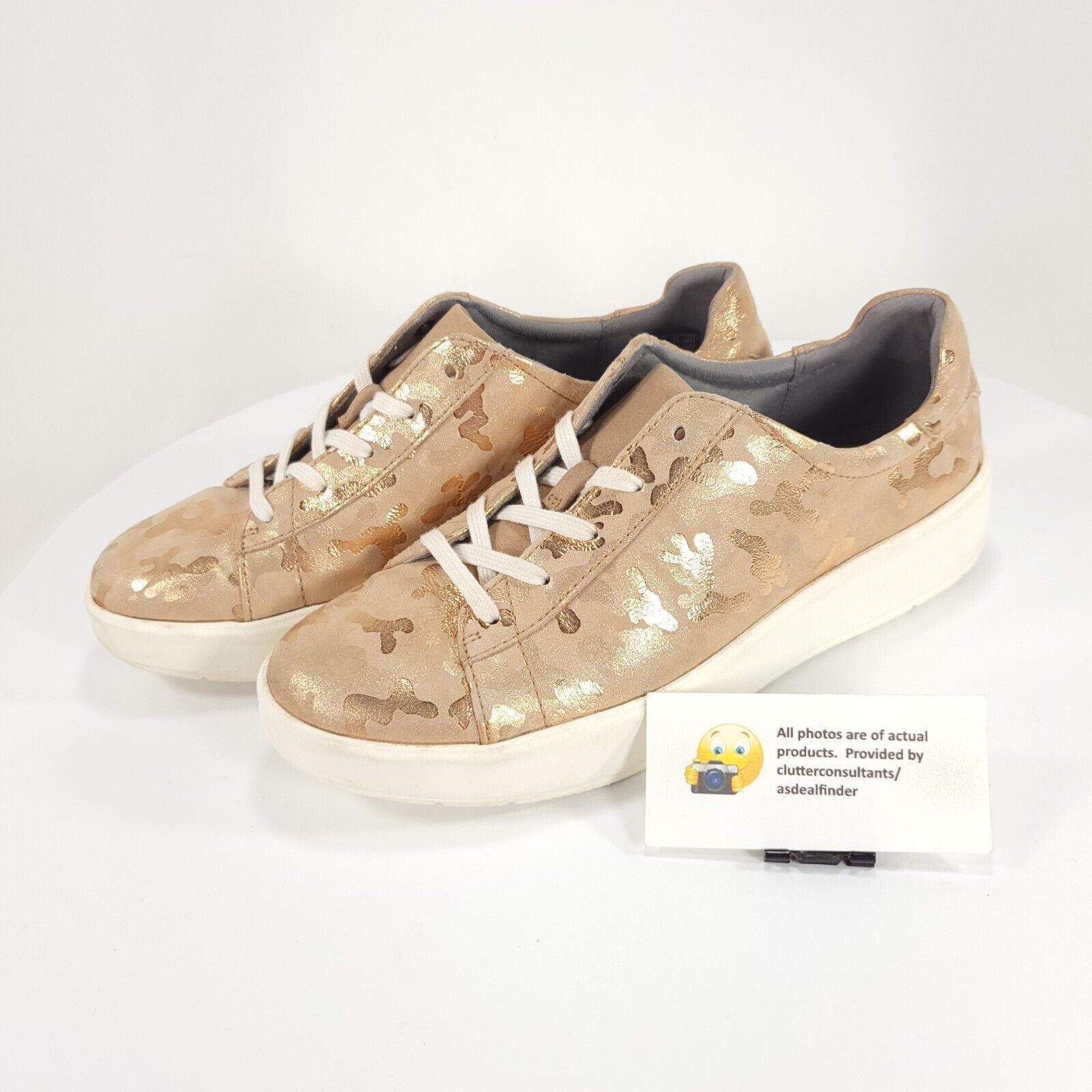 Clarks Collection by Clarks Shoe Womens Size 9.5 15160 Pink White Size US 9.5 / IT 39.5 - 1 Thumbnail