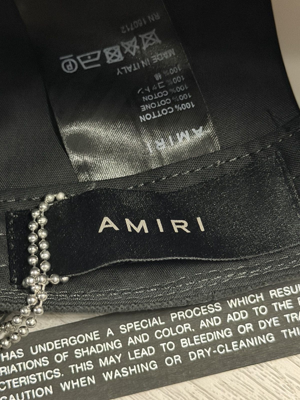 Amiri Amiri Baroque Logo Dad Hat Size ONE SIZE - 5 Thumbnail