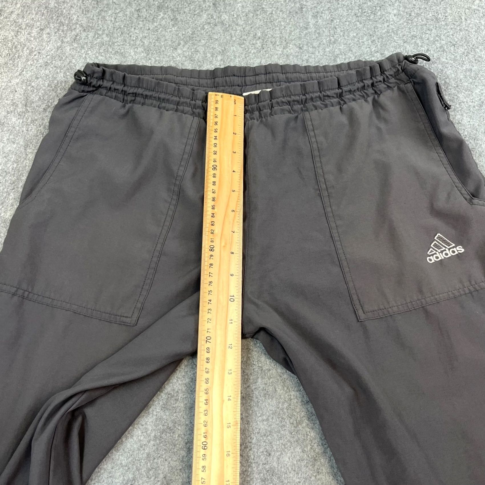 Adidas VINTAGE adidas Mens Tracksuit Bottoms Pants Sweat Joggers Grey S Baggy Y2K 00s裤 Size 36R - 5 Thumbnail