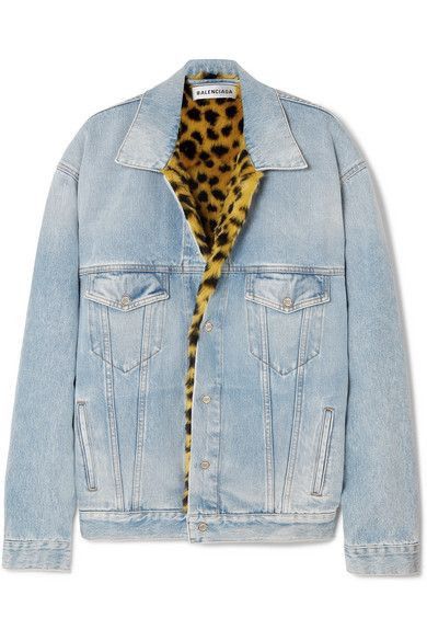 Balenciaga Balenciaga Leopard Jean Jacket Size US S / EU 44-46 / 1 - 1 Thumbnail