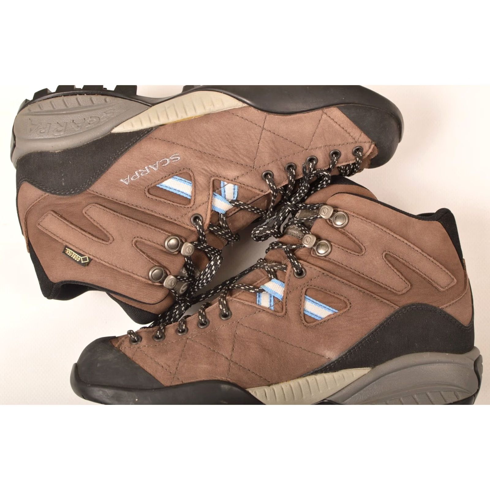 Vintage SCARPA Gore-Tex Mid Brown Leather Boots Size 37 1/2 Women Brown Bootie US 6.5 UK 4 1/2 Vintage? Size US 5 / IT 35 - 4 Thumbnail