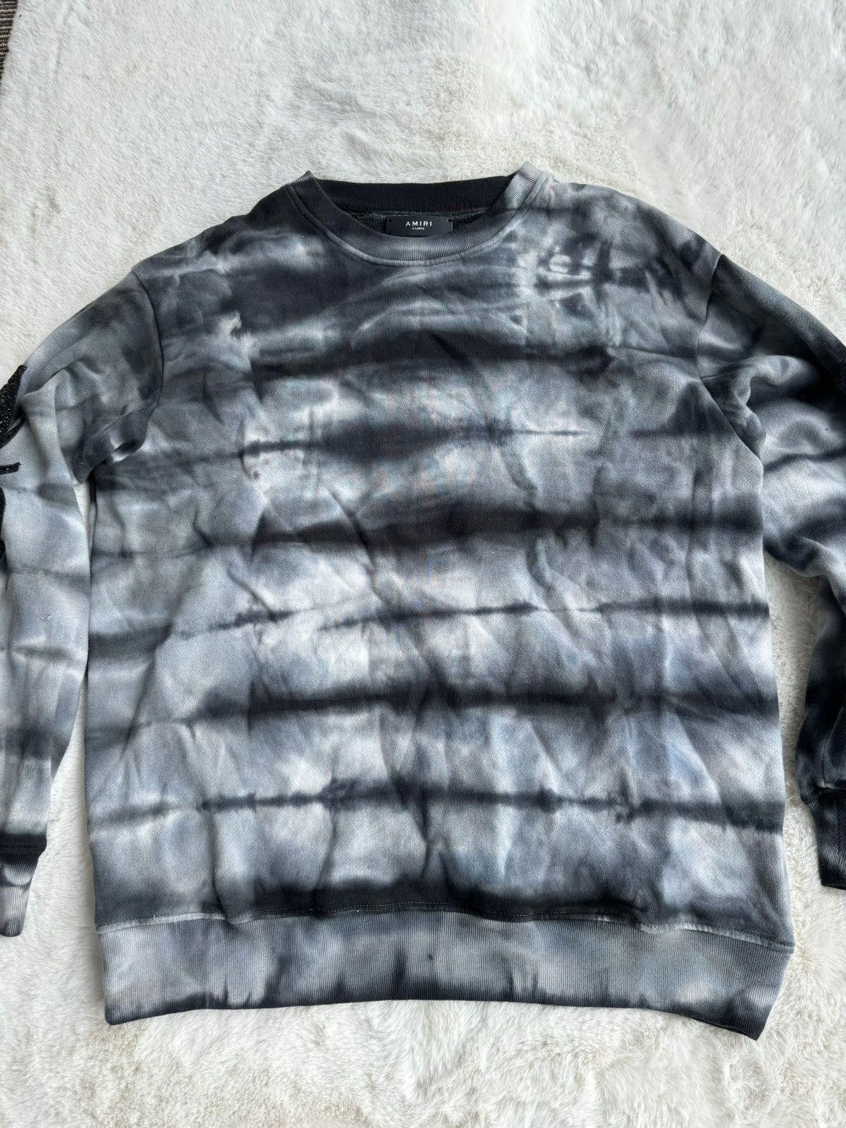 Amiri AMIRI Grey Tie Die Sweater Size US XL / EU 56 / 4 - 1 Thumbnail