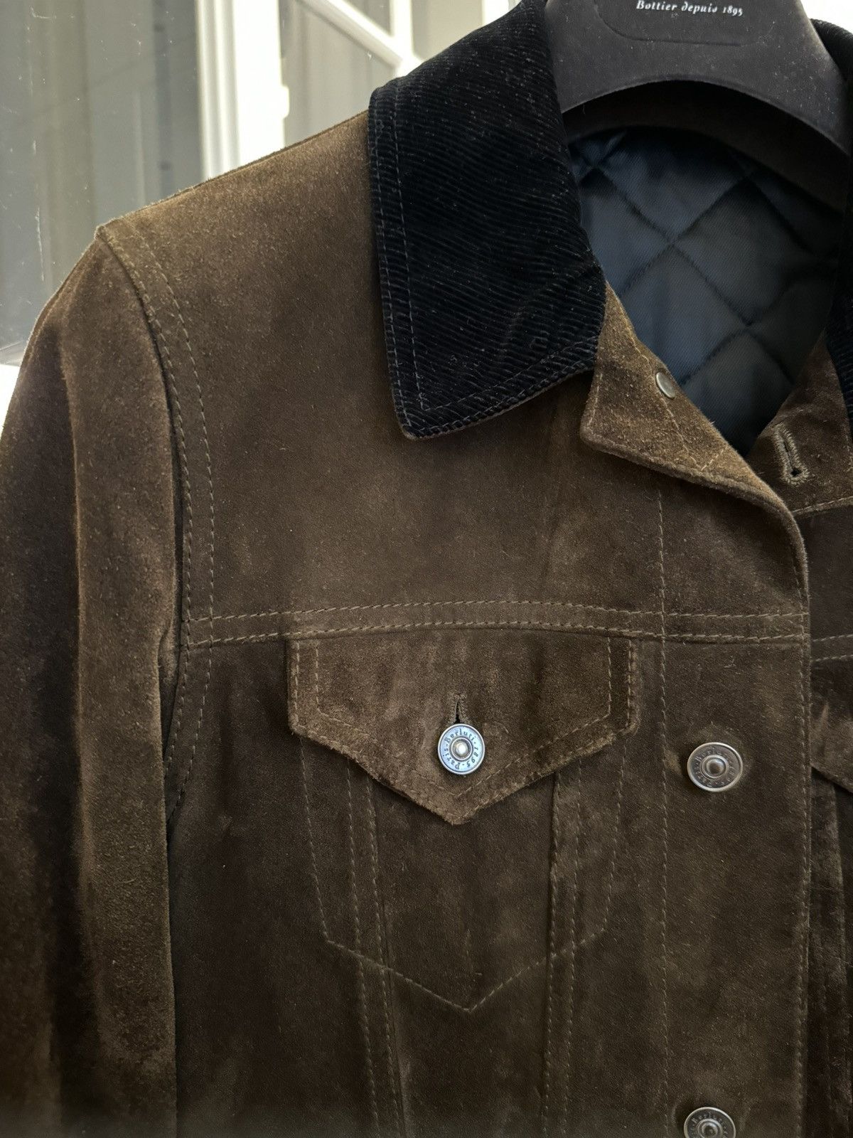Berluti × Haider Ackermann Berluti FW17 Suede Trucker Jacket Size US S / EU 44-46 / 1 - 3 Thumbnail