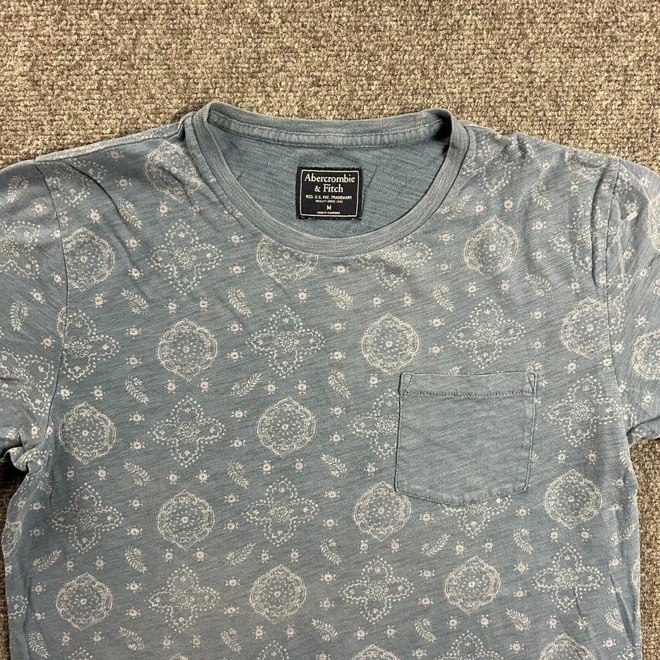 Abercrombie & Fitch Abercrombie & Fitch Shirt Medium Paisley Single Stitch Size US M / EU 48-50 / 2 - 2 Thumbnail
