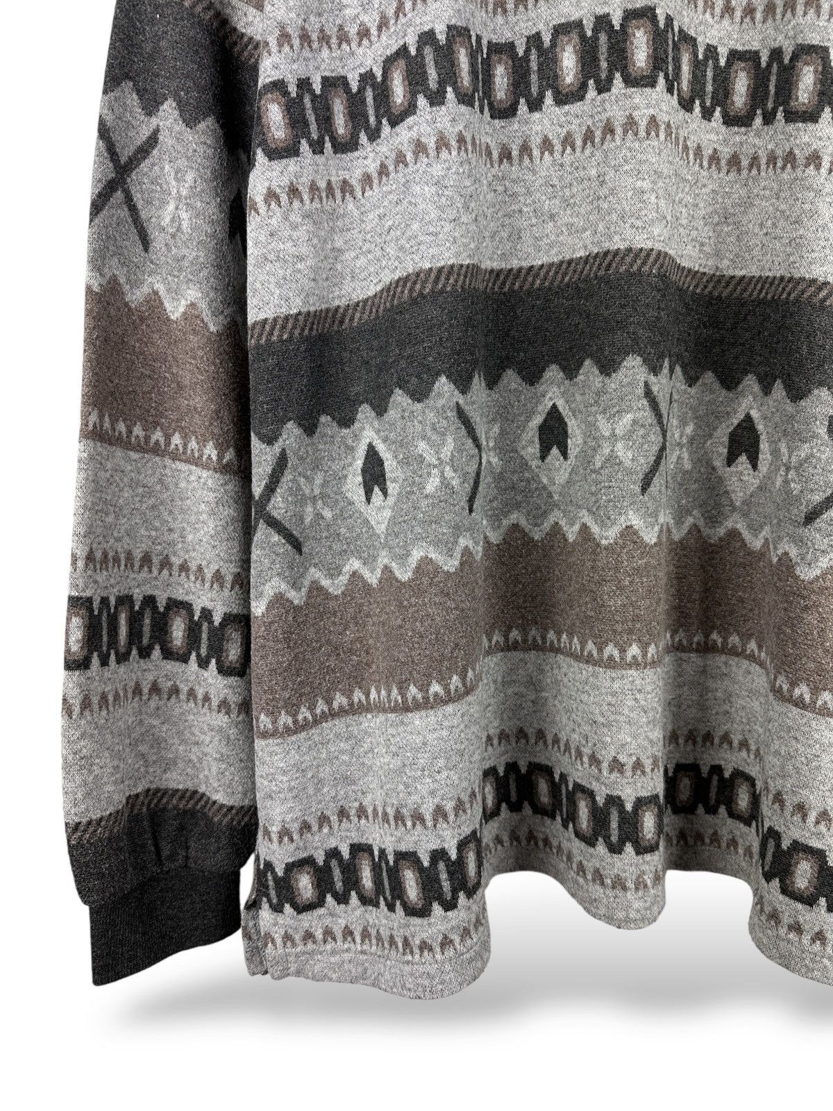 Carlo Colucci Vintage Carlo Colucci Abstract Geometric Polo Long Sleeve Size US XL / EU 56 / 4 - 6 Thumbnail
