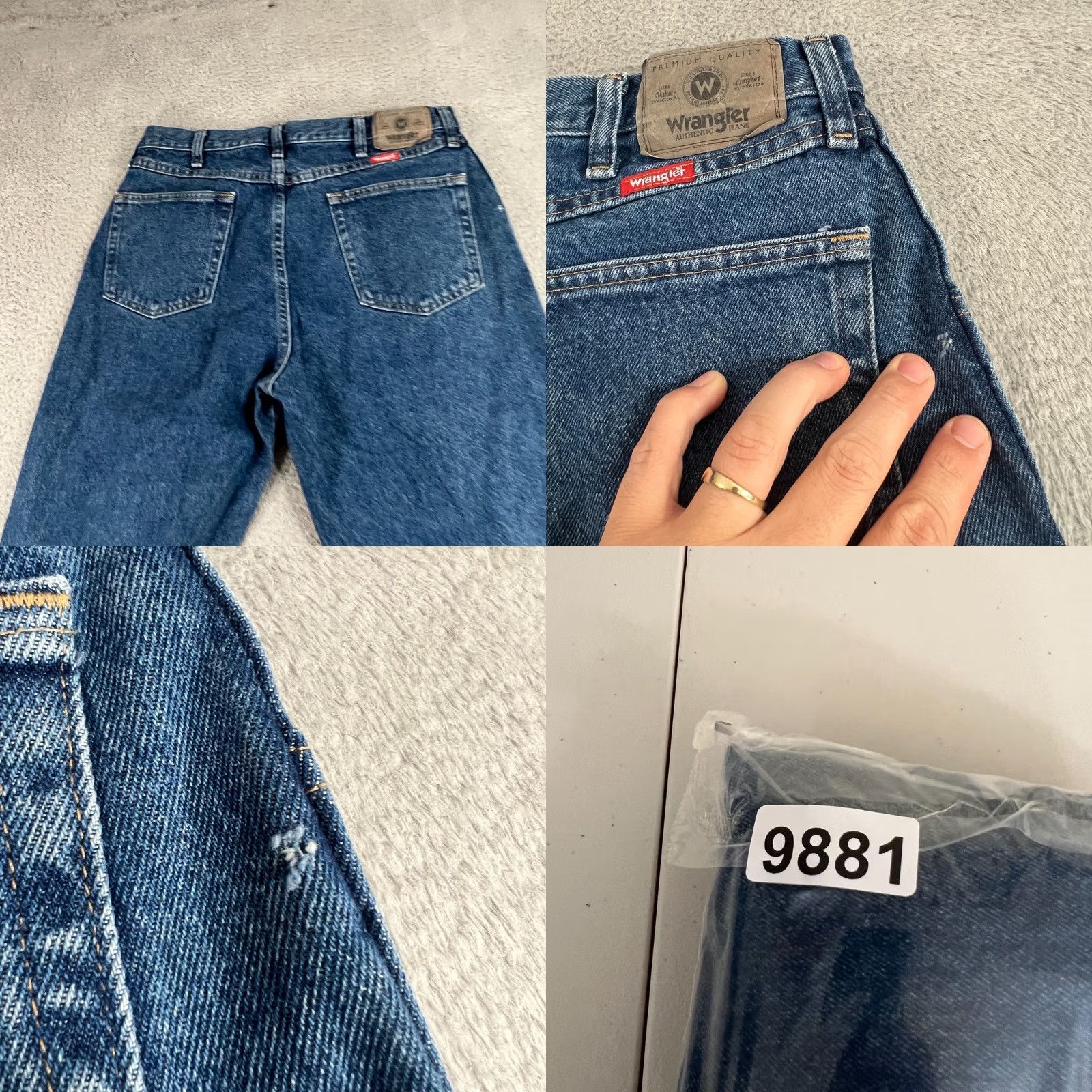 Wrangler VINTAGE Wrangler Jeans 96501DS Mens 36x34 Med Wash Western Straight Leg VTG Size US 36 / EU 52 - 8 Thumbnail