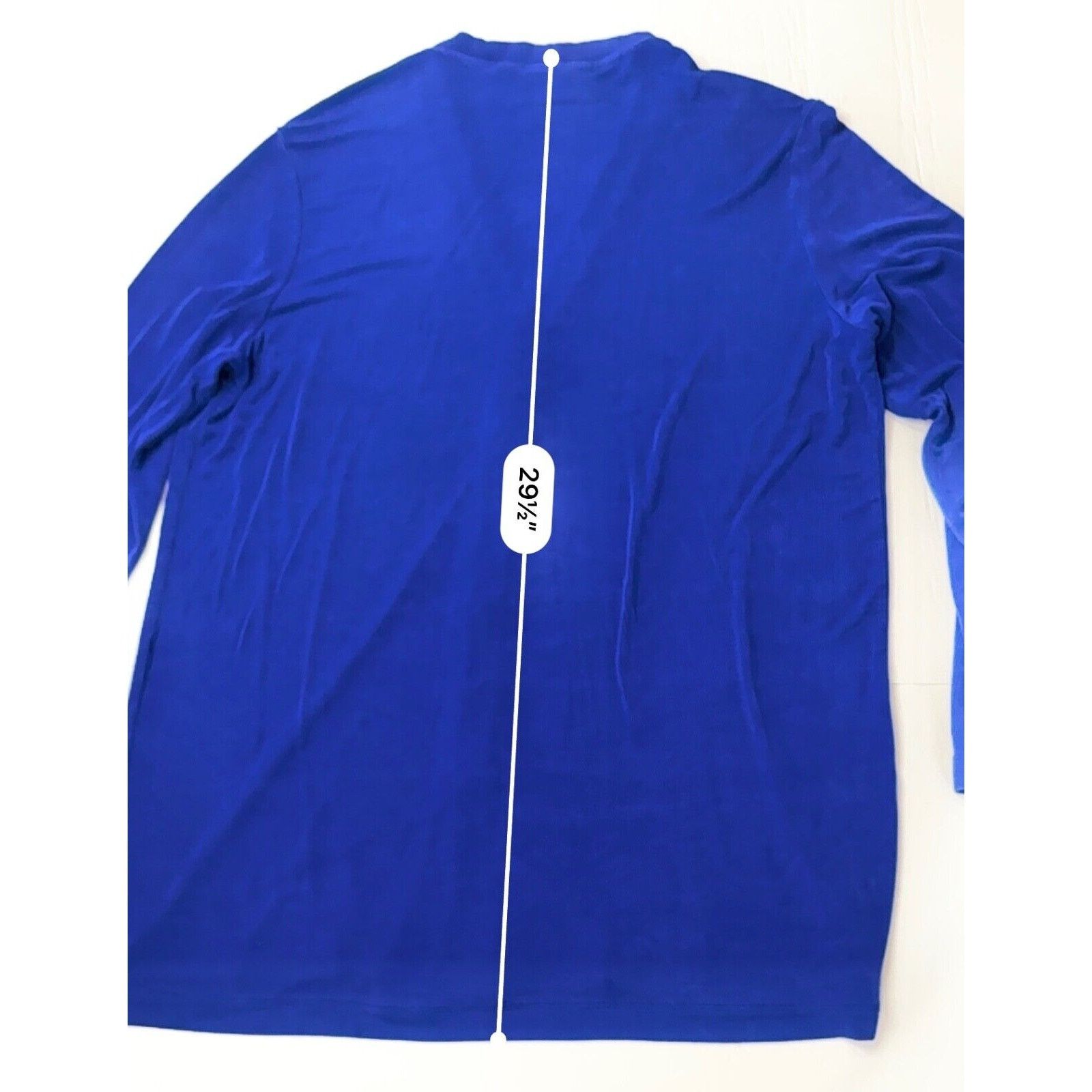 Chicos Chicos Blue Mother of Pearl Long Cardigan sz 2 Large (12-14) Size L / US 10 / IT 46 - 7 Thumbnail