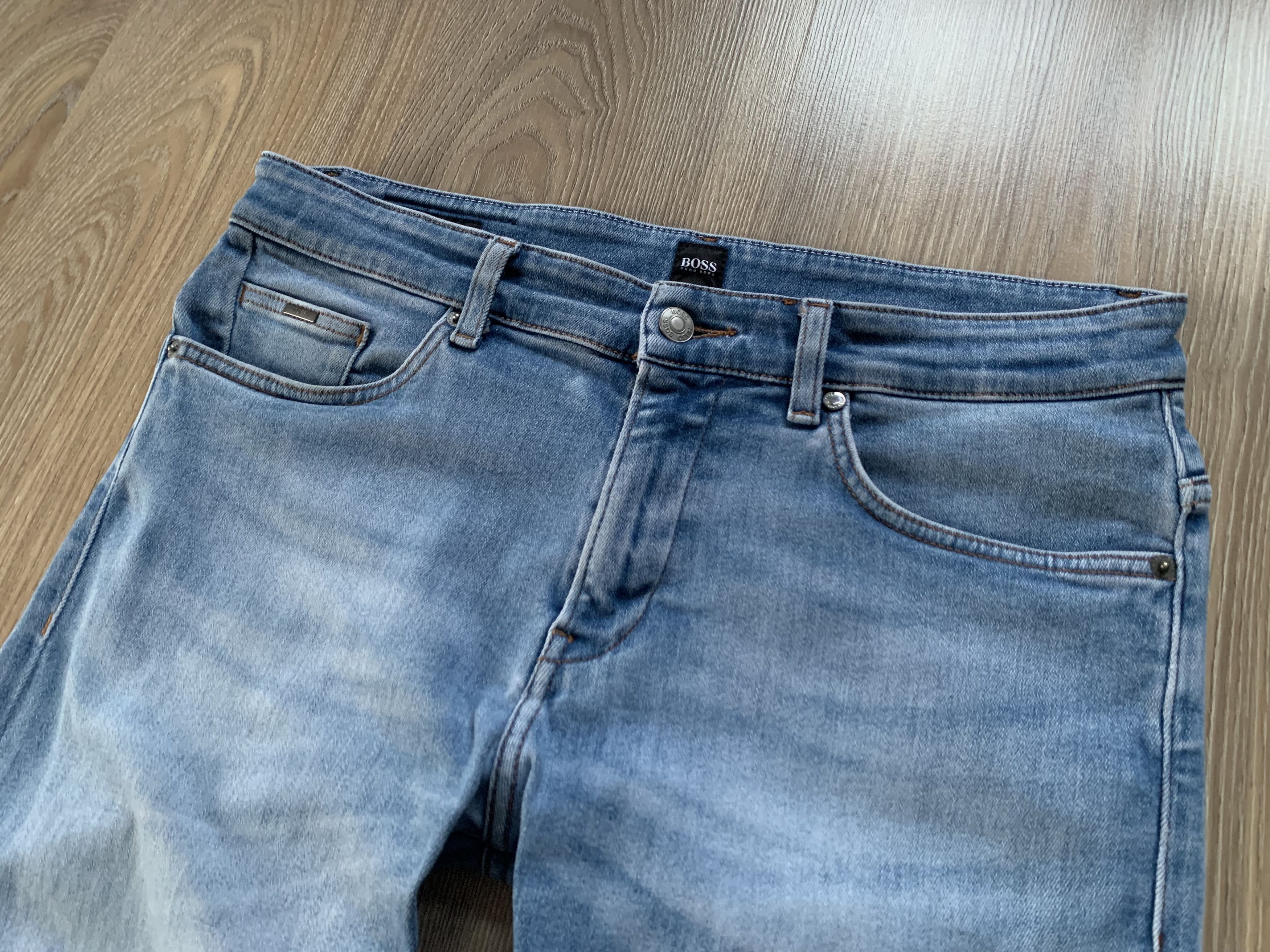 Hugo Boss Hugo Boss Candiani Denim Light Blue Stretch Jeans Size US 32 / EU 48 - 4 Thumbnail