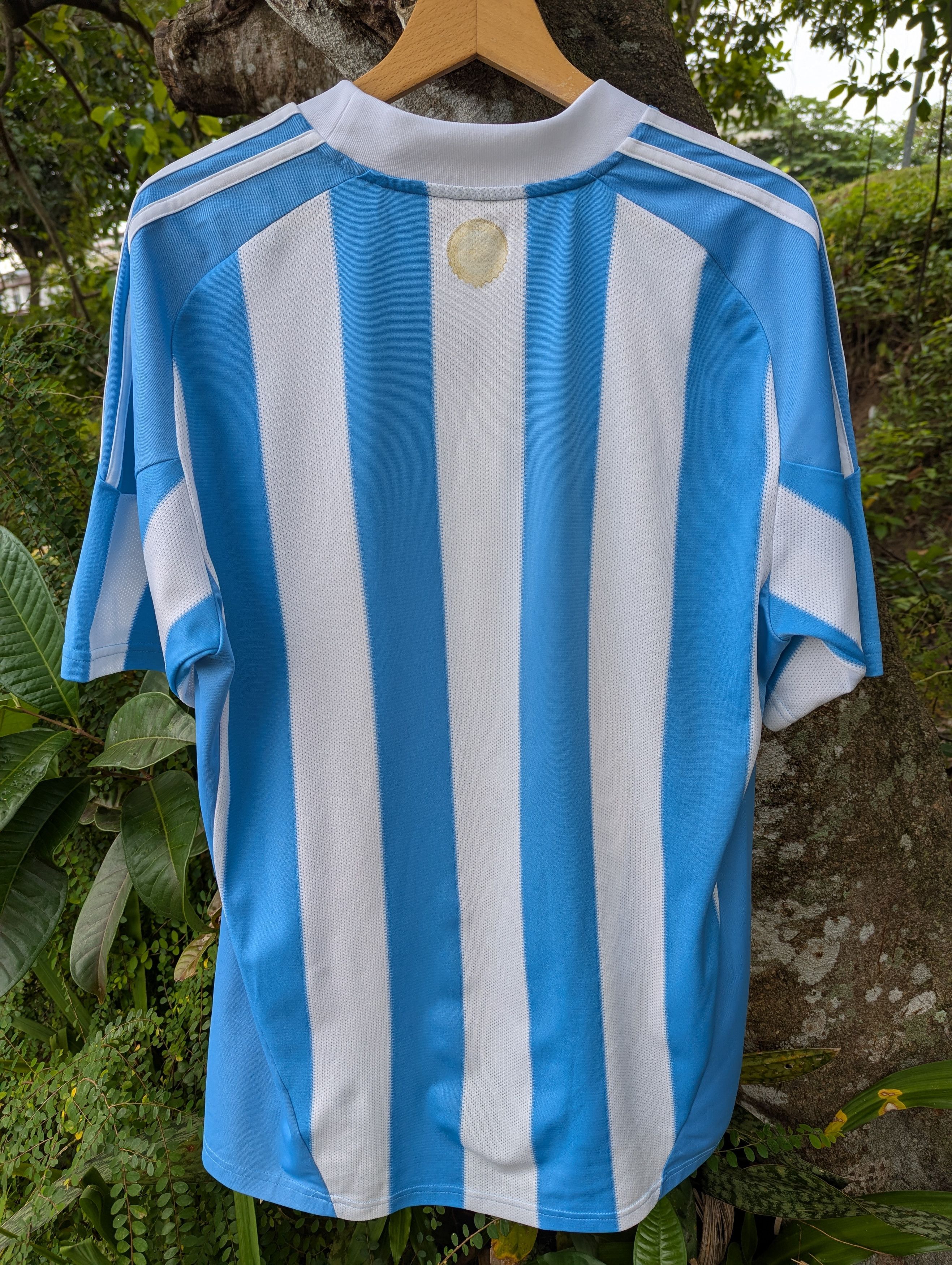 Adidas Adidas Argentina 2010-2011 Home Football Jersey Size US L / EU 52-54 / 3 - 8 Thumbnail