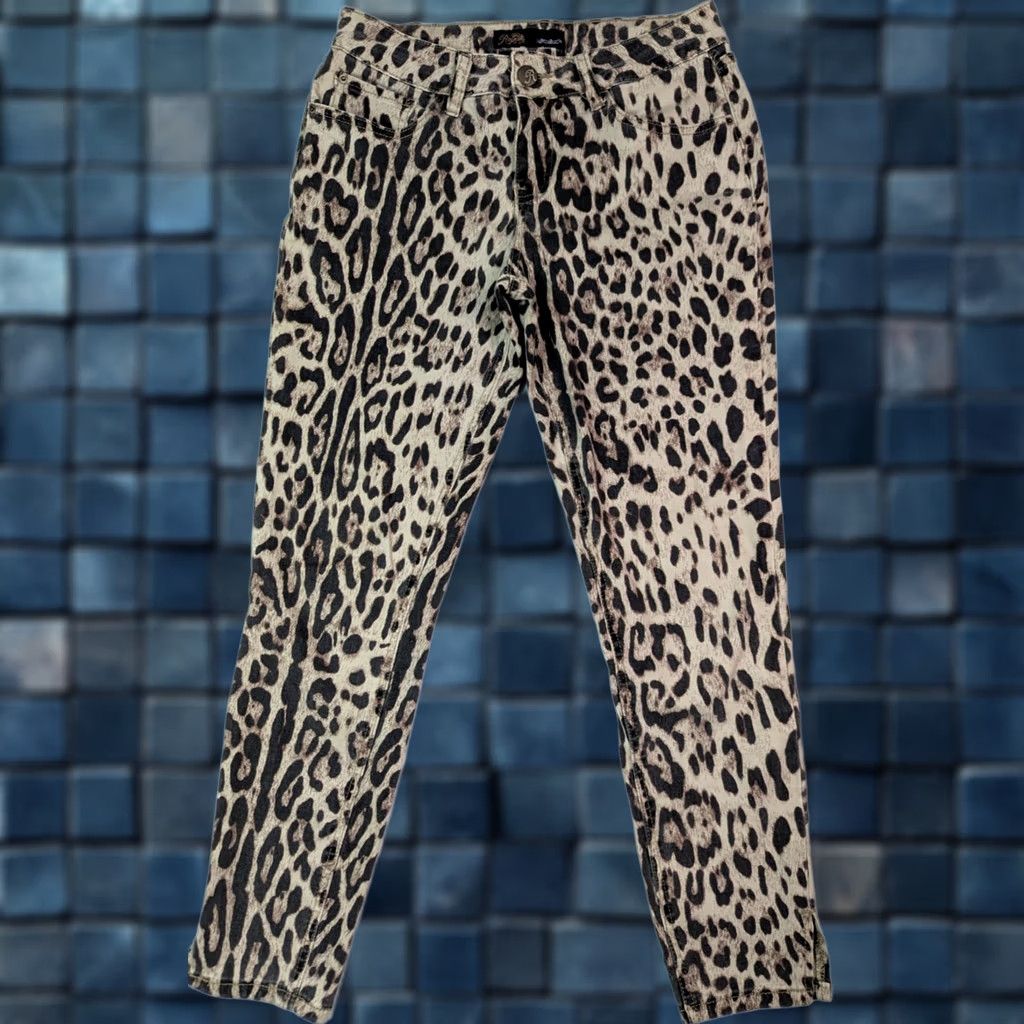 Vintage WannaBettaButt Jeans Skinny 27x26 Leopard Print Denim 6 Women Regular 90s Bohemian USA Levis 515 Closet Quality Daisy Theme Mens? Size 28" / US 6 / IT 42 - 1 Thumbnail