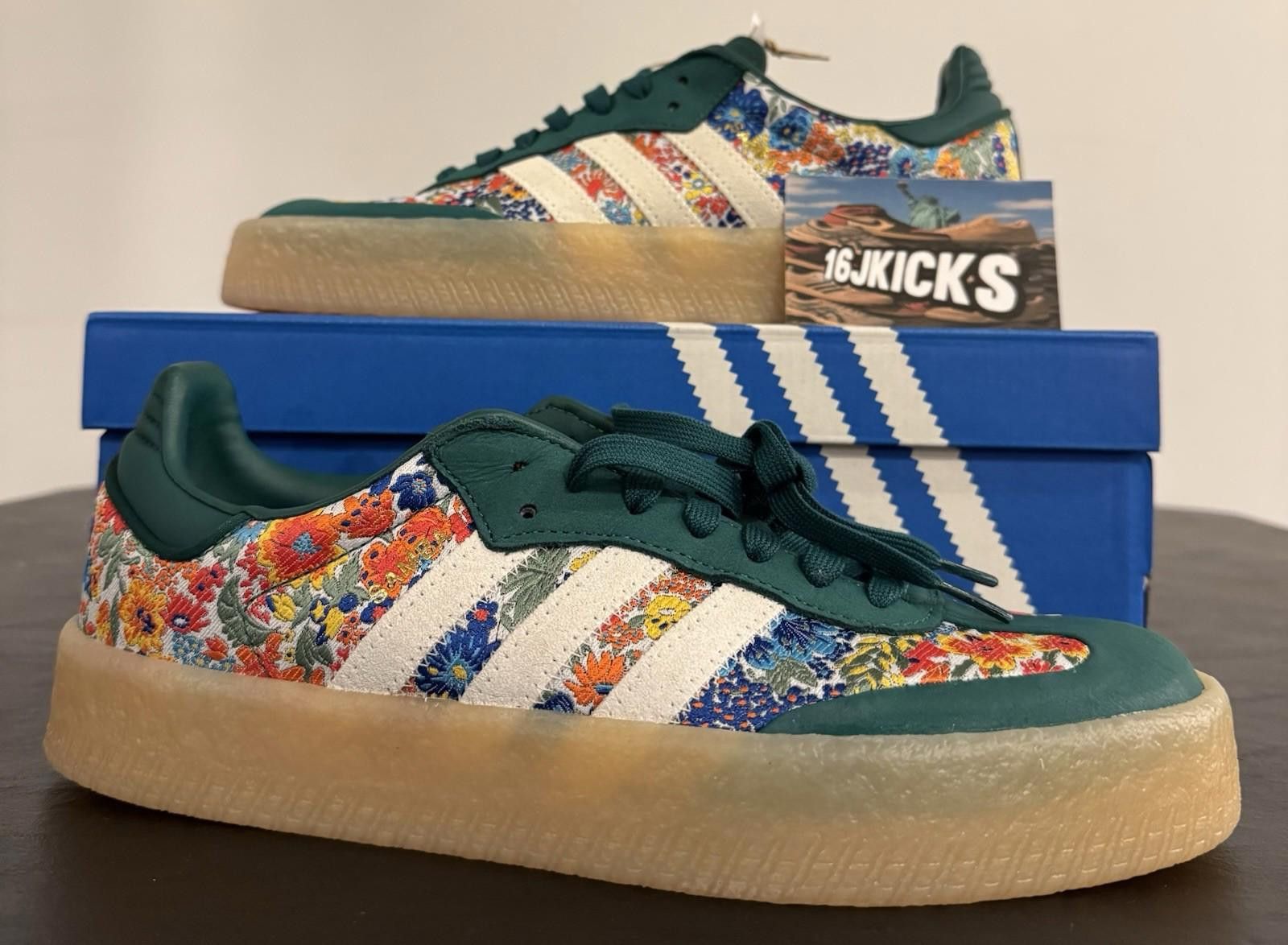 Adidas Size 9.5 - Liberty London x adidas Sambae Floral Size US 9.5 / IT 39.5 - 1 Thumbnail