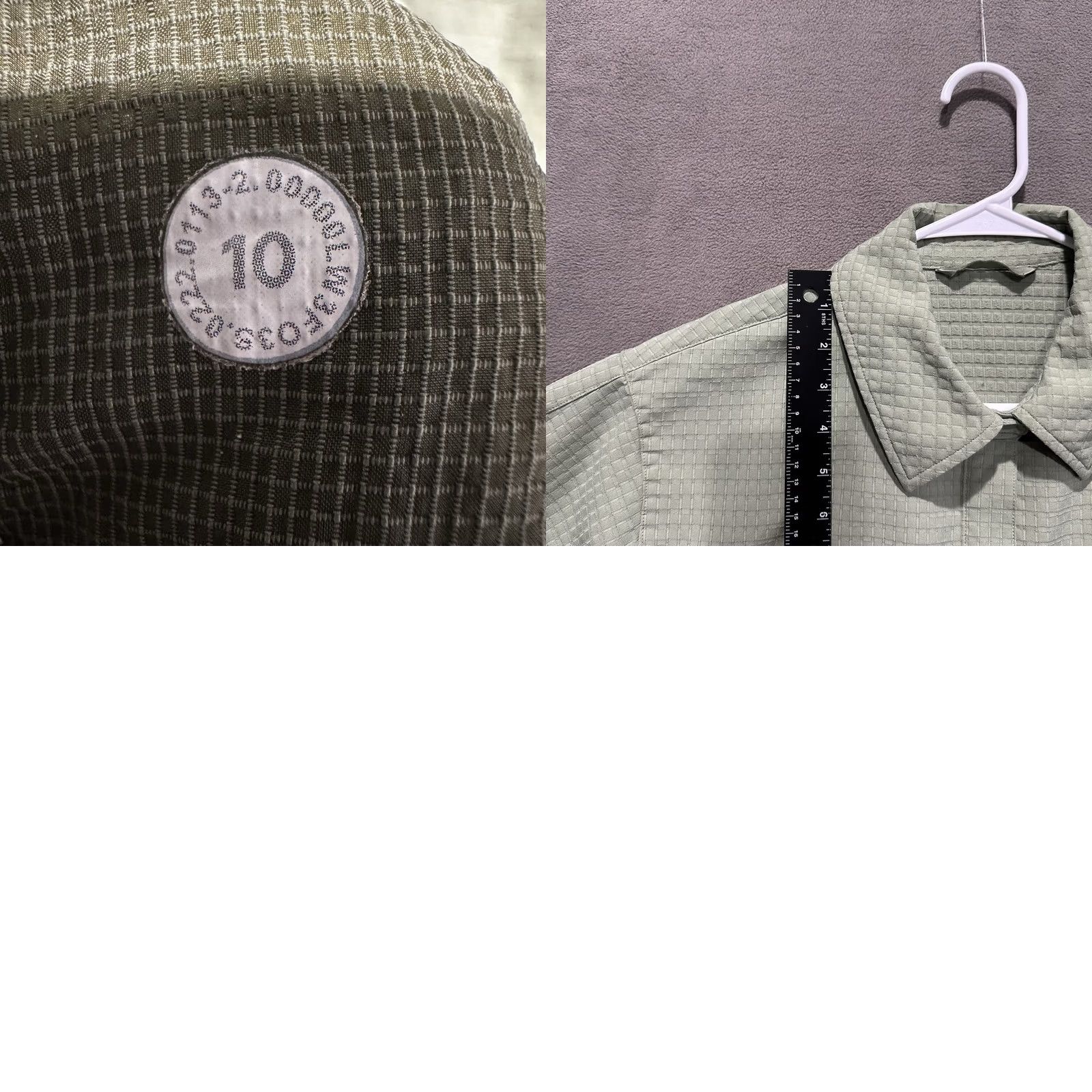 Lululemon Lululemon Overshirt Womens 10 Green Grid Fleece Hiking Snap Up Pockets GUC Size L / US 10 / IT 46 - 8 Thumbnail