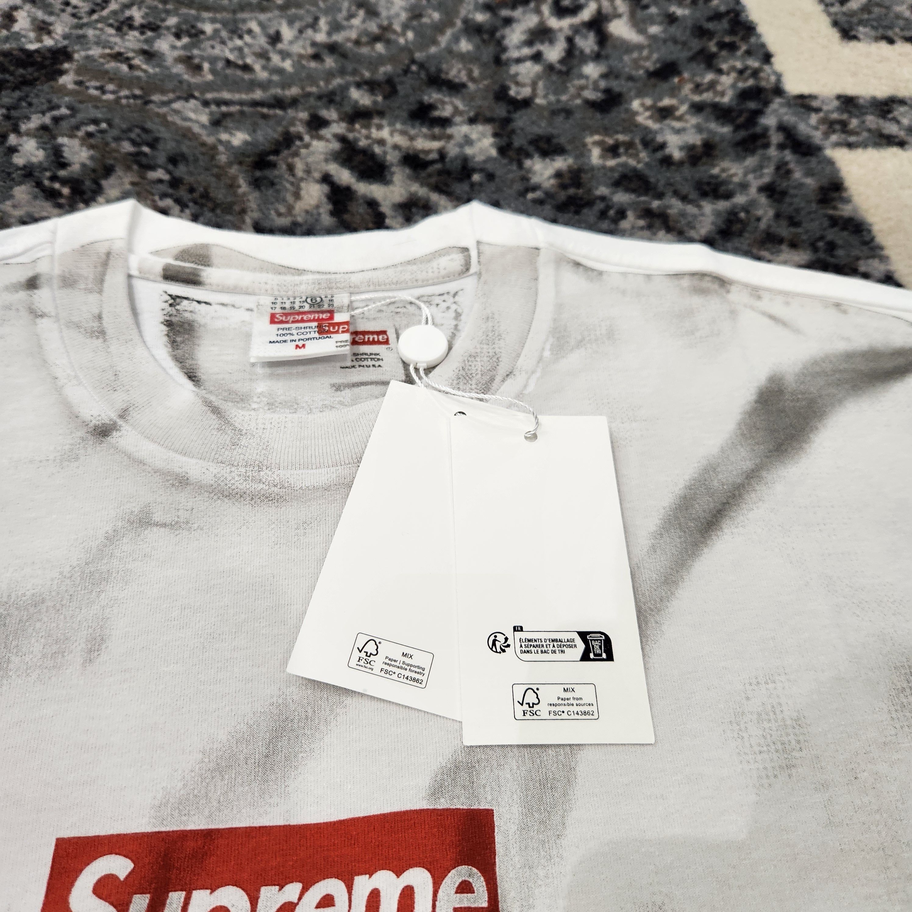 Supreme SUPREME MM6 MAISON MARGIELA BOX LOGO TEE (WHITE) MEDIUM