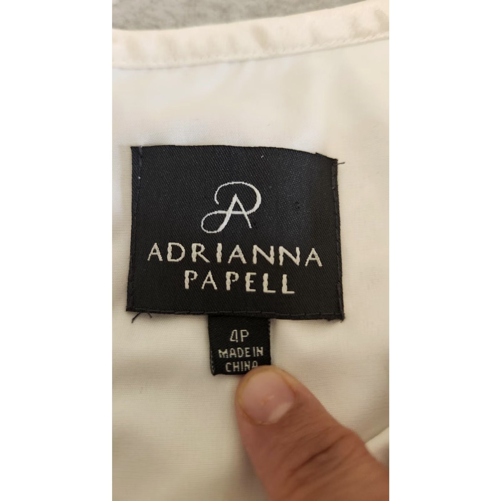 Adrianna Papell VINTAGE Adrianna Papell Dress Womens 4P Ivory Floral Lace Sheath Bell Sleeve Cocktail Size S / US 4 / IT 40 - 5 Thumbnail