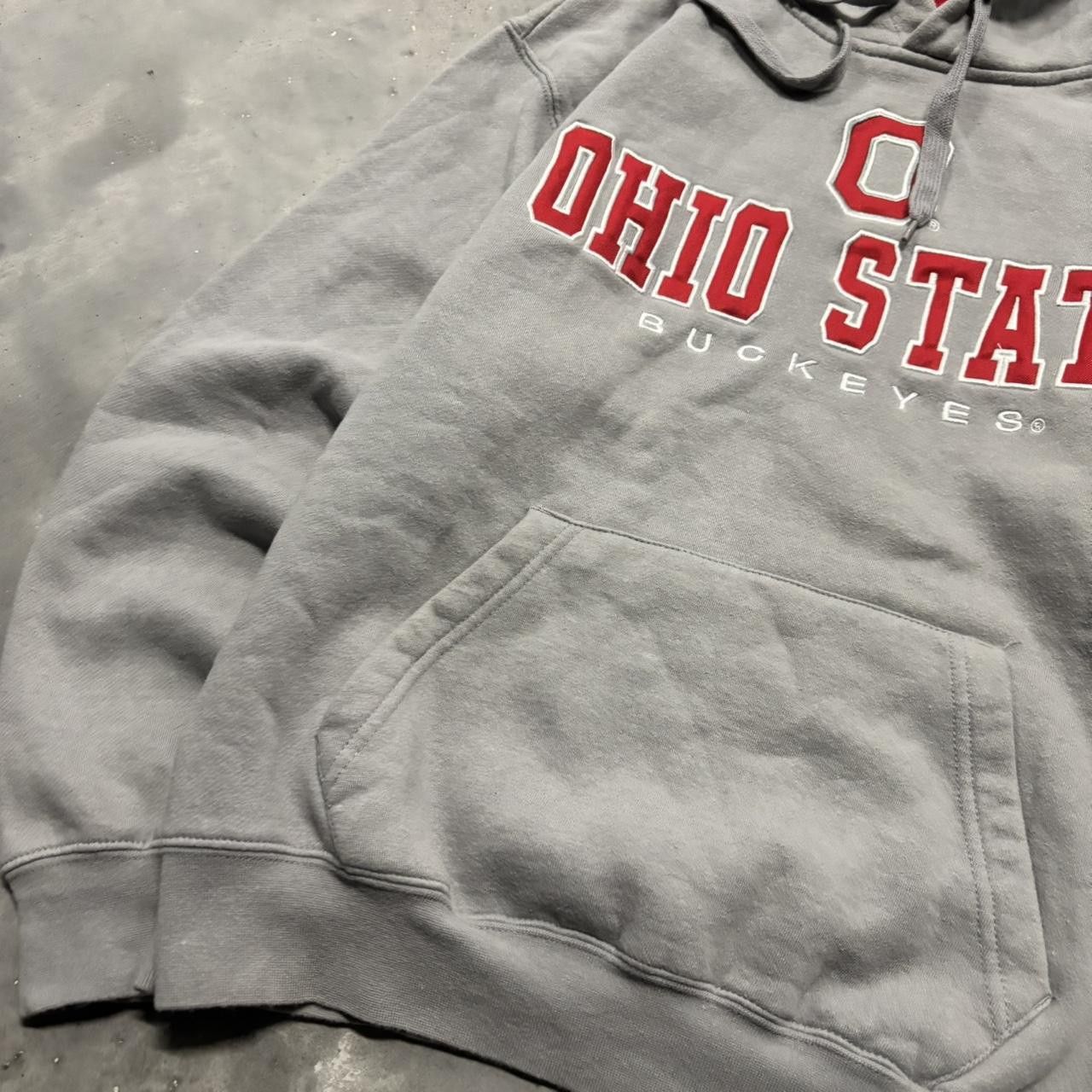 Japanese Brand × Vintage Crazy Vintage Y2K/2000s Grey Ohio State College Essential Hoodie! Size US S / EU 44-46 / 1 - 3 Thumbnail
