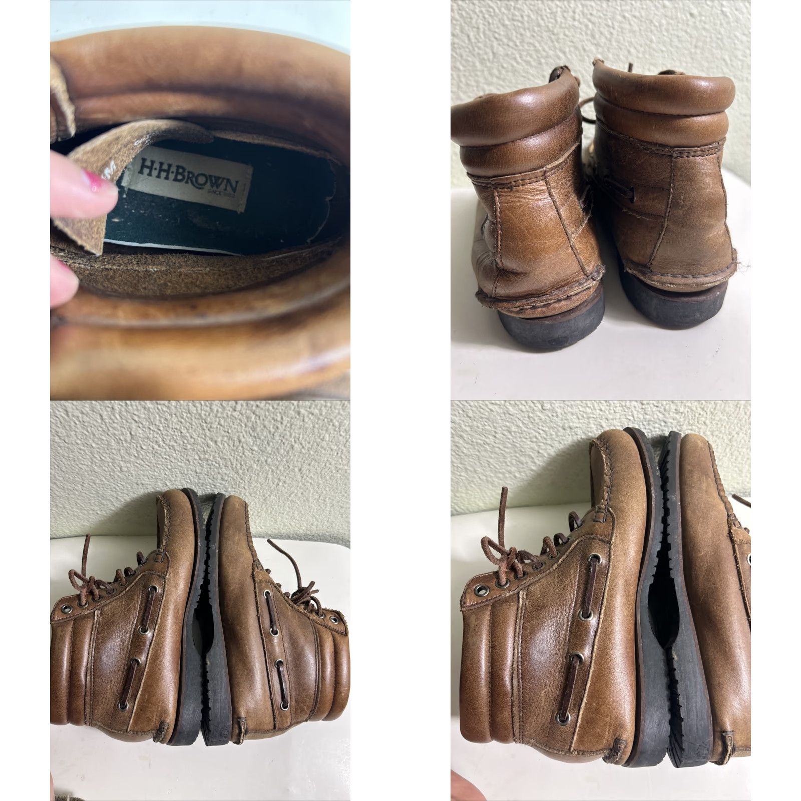 Vintage VINTAGE HH BROWN Moc Chukka Leather Boots Hiking Womens 7.5 Brown Leather Boots Chukka Hiking Women 7.5 Brown Mens) Size US 8 / IT 38 - 10 Thumbnail