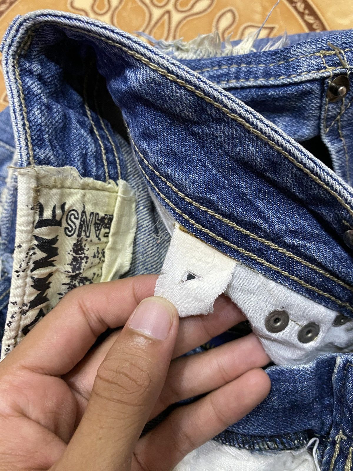 Japanese Brand HOMME JEANS Size US 32 / EU 48 - 9 Thumbnail