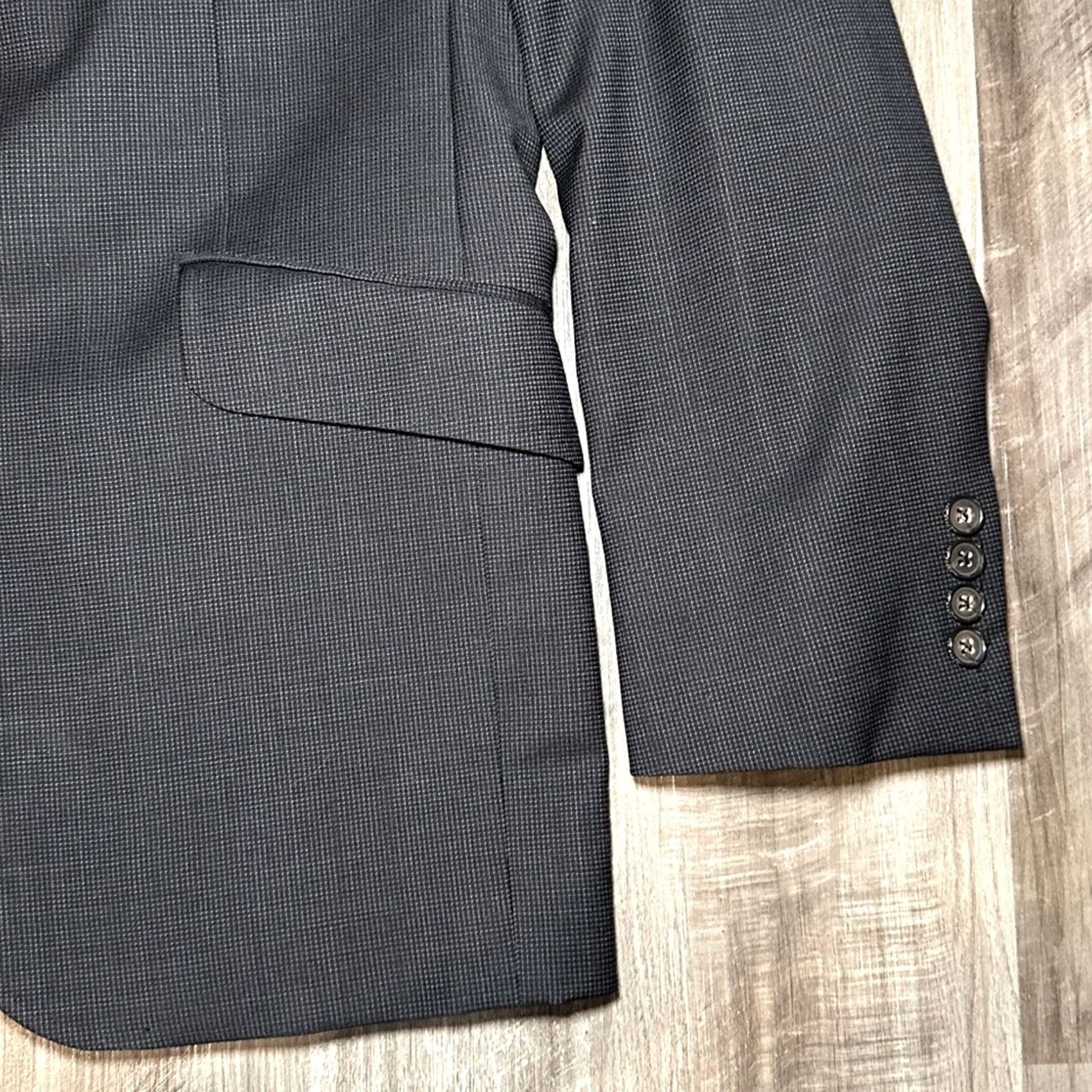 Ted Baker Ted Baker London Endurance Light Checkered Sport Coat Black 42 Mens Regular Wool 2 Piece Coat Size US XS / EU 42 / 0 - 5 Thumbnail