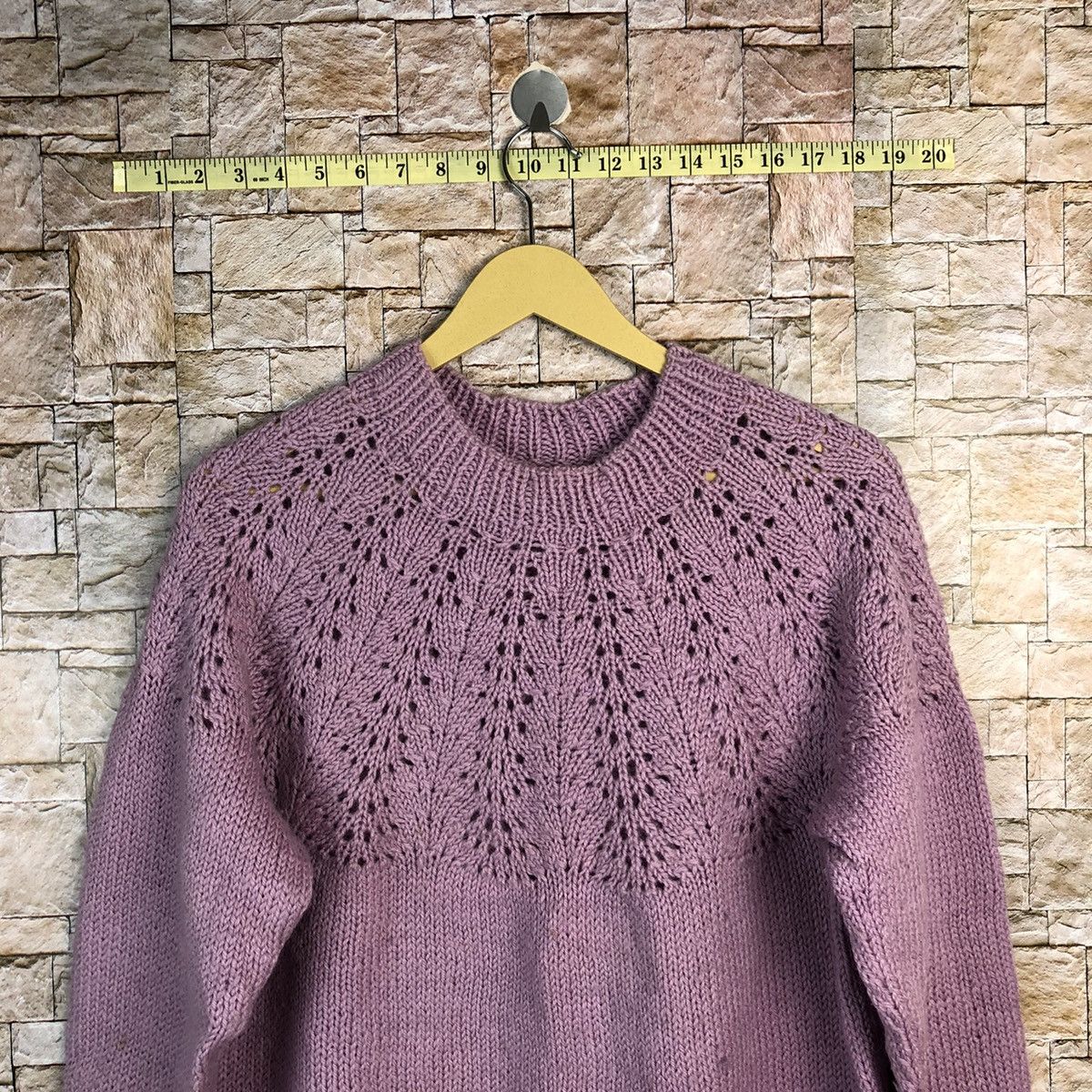 Homespun Knitwear × Japanese Brand Japanese Brand Purple Knitwear crochet #A790 Size S / US 4 / IT 40 - 2 Thumbnail