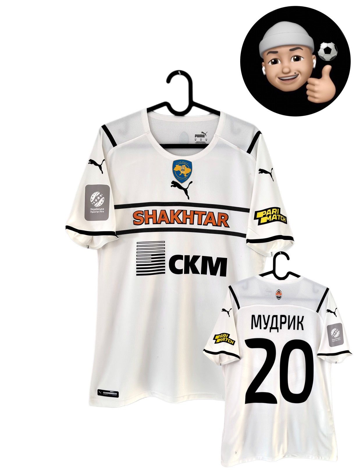 Puma 2021 2022 GAME ISSUE Shakhtar Mudryk Puma Away Soccer Jersey Size US M / EU 48-50 / 2 - 1 Thumbnail