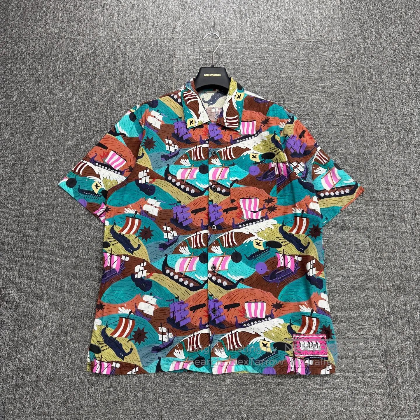 Prada ARCHIVE FW16 Christophe Chemin Survival Utopia Shirt Size XL