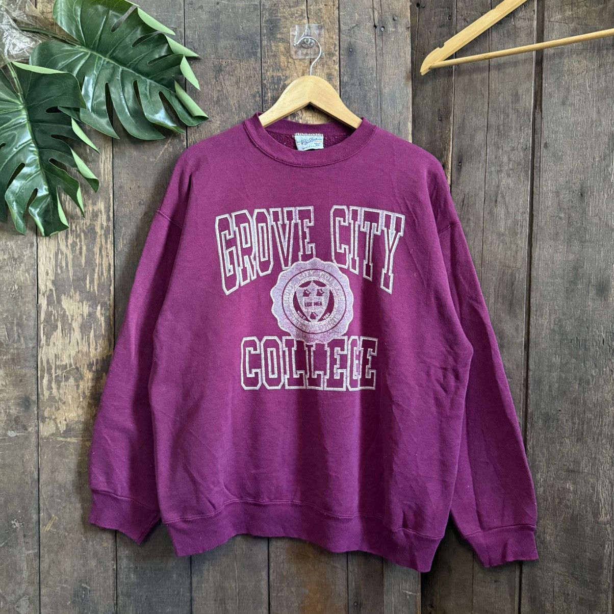 Velva Sheen Vintage 90’s Grove City College Sweatshirt Size US XL / EU 56 / 4 - 1 Thumbnail