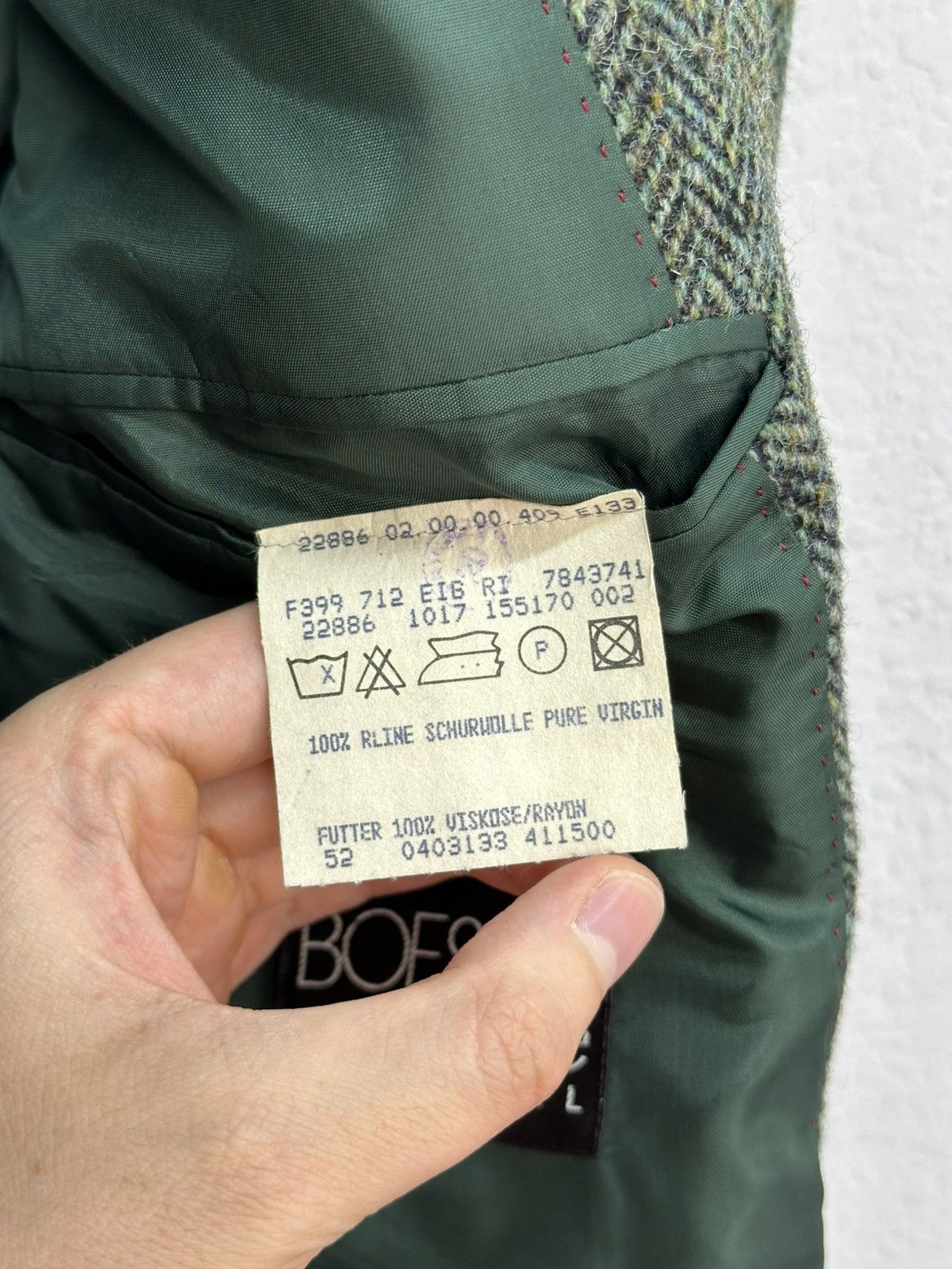 Harris Tweed × Japanese Brand × Vintage Vintage Harris Tweed Hand Woven Wool Blazer Jacket Size 52R - 8 Thumbnail