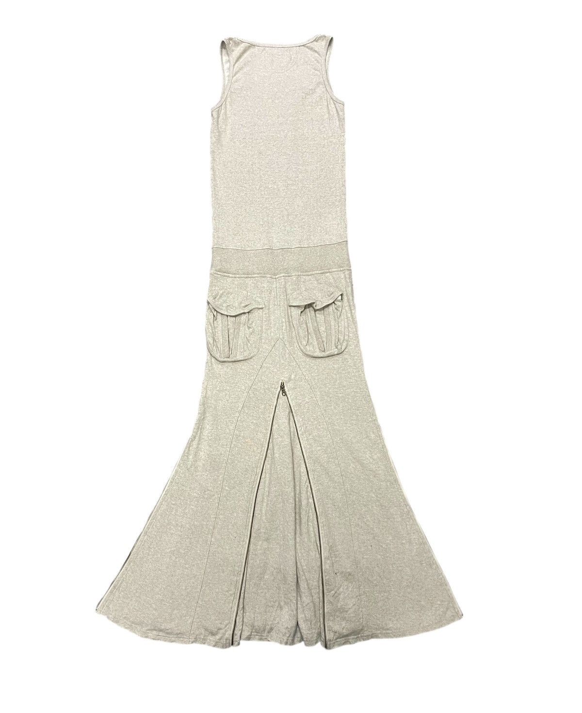 GOA 2000s G.O.A MULTI ZIPPER MAXI DRESS RARE DESIGN Size M / US 6-8 / IT 42-44 - 3 Thumbnail
