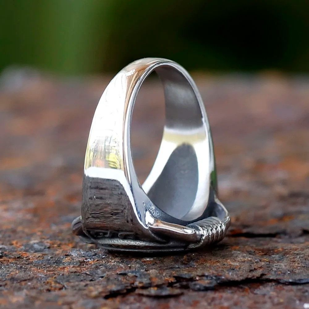 Jewelry Anchor Ring Streetwear Jewelry Fashion Gift Size ONE SIZE - 5 Thumbnail