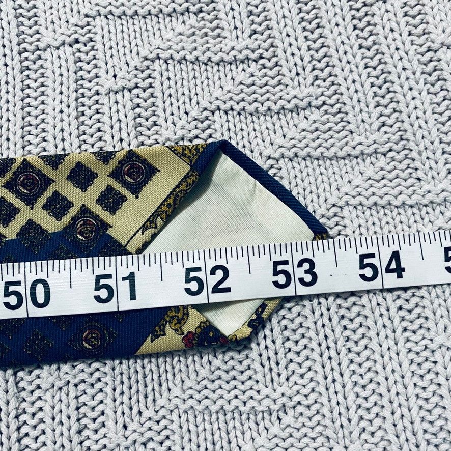 Vintage Vintage yellow and blue paisley skinny tie Size ONE SIZE - 4 Thumbnail