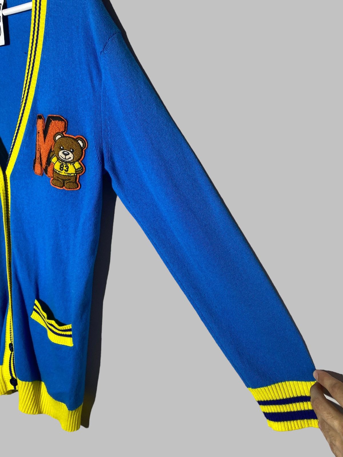 Moschino 🔥 MOSCHINO COUTURE CARDIGAN BEAR COLLEGE LOOK Y2K Size US L / EU 52-54 / 3 - 11 Thumbnail