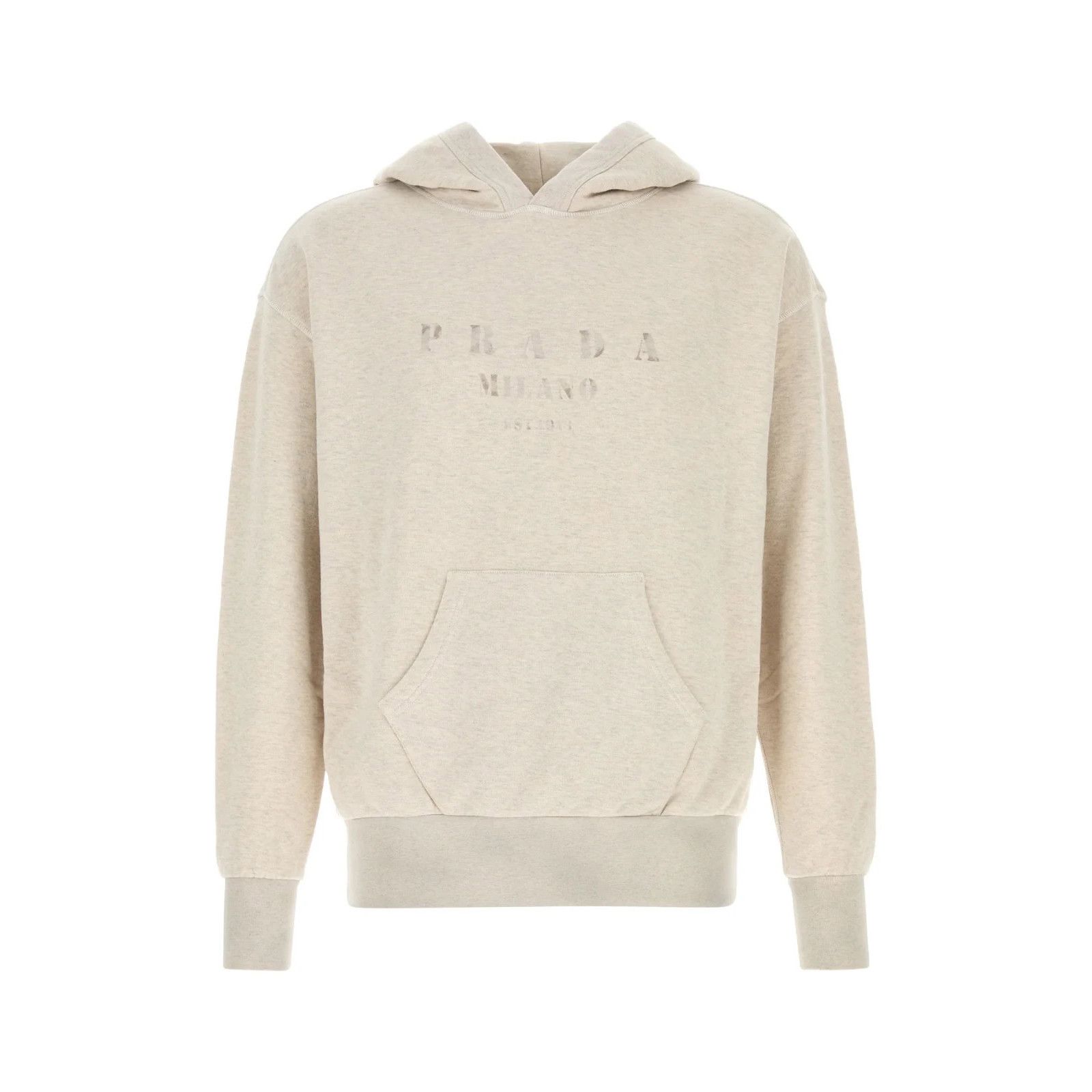 PRADA Melange Sand Cotton Sweatshirt New & Authentic (Men's