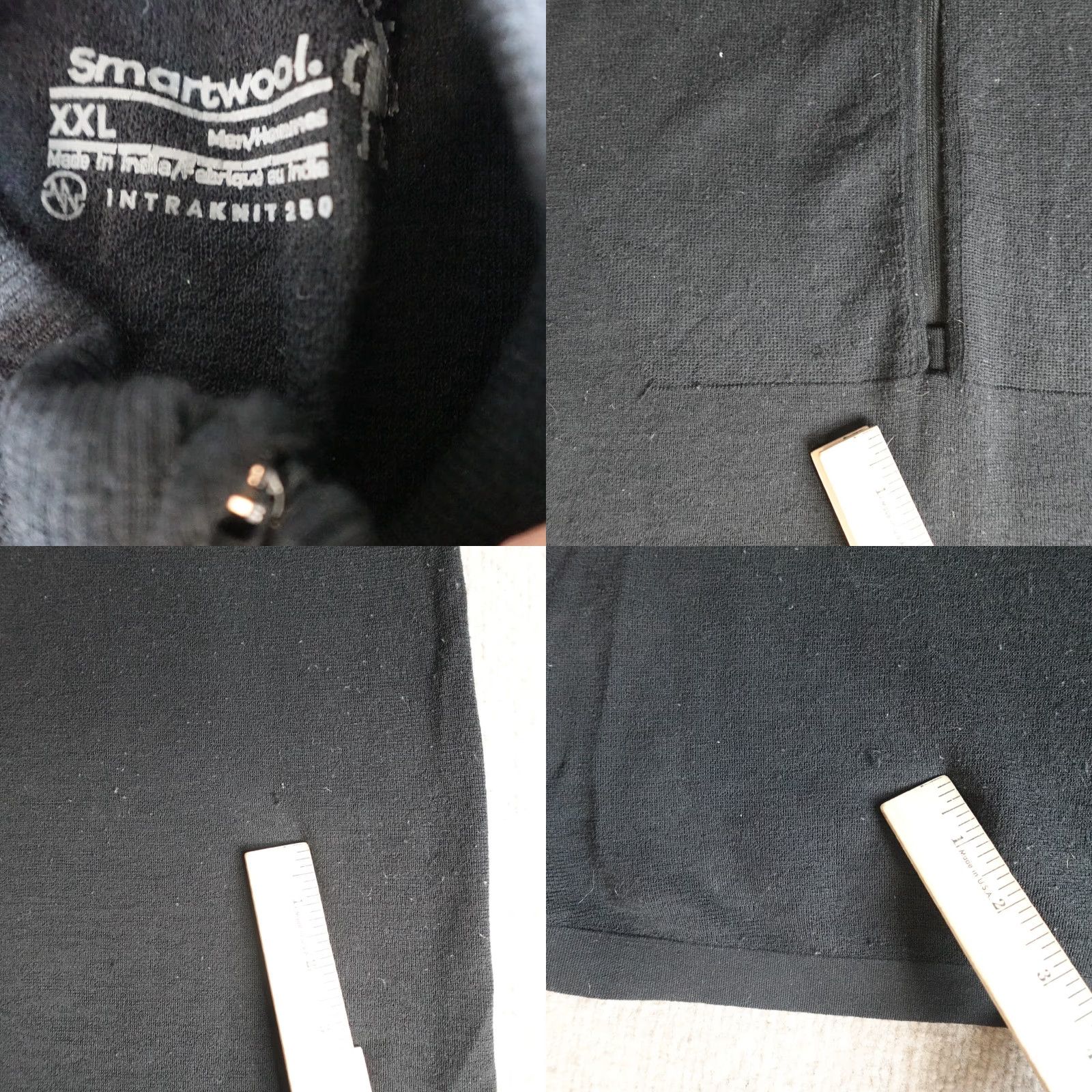 Smartwool SmartWool Mens Sweater 2XL Black Solid 1/4 Zip Pullover Knit Mock Neck 1/4 Zip Mens Regular Wool Activewear Hiking Boy Size US XXL / EU 58 / 5 - 8 Thumbnail