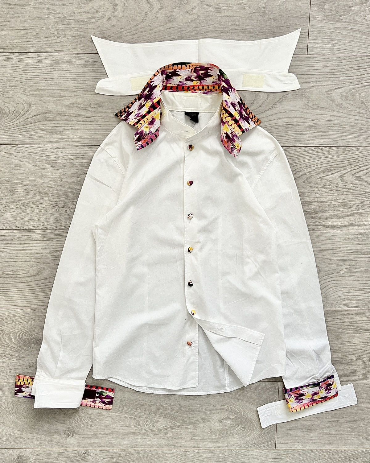 Jean Paul Gaultier JPG Homme 1990s Customisable Cuff, Collar, Buttons Shirt Size US S / EU 44-46 / 1 - 3 Thumbnail
