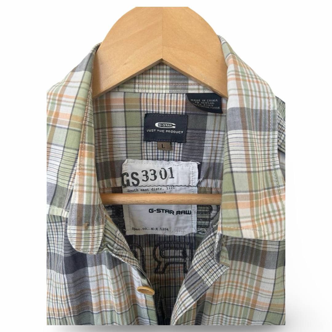 G-Star Gstar plaid shirt #471 Size US L / EU 52-54 / 3 - 2 Thumbnail