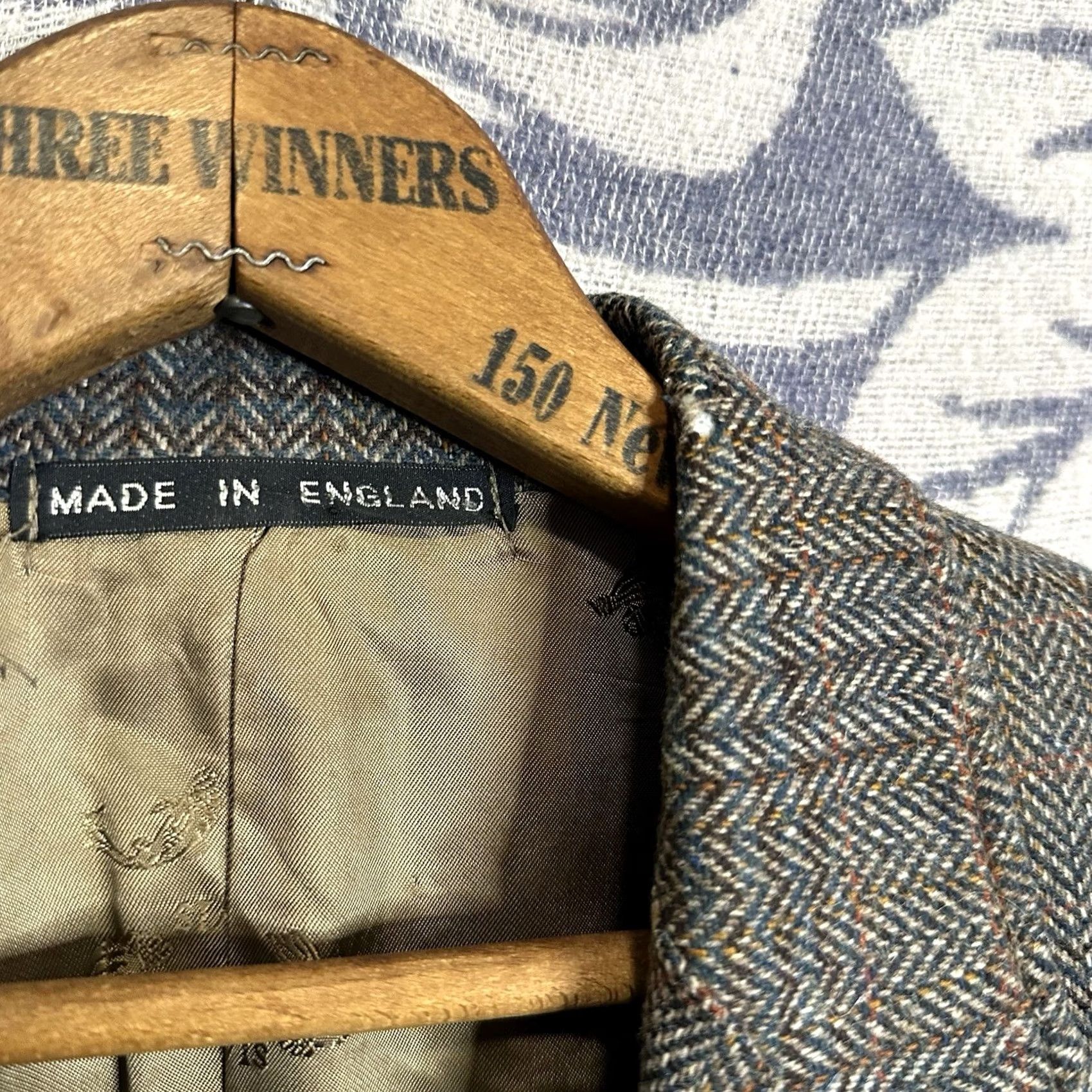 Orvis VINTAGE Orvis SportCoat Herringbone Wool Brown Mens S/M England 80s 70s Preppy Vintage Overcoat Size US S / EU 44-46 / 1 - 3 Thumbnail
