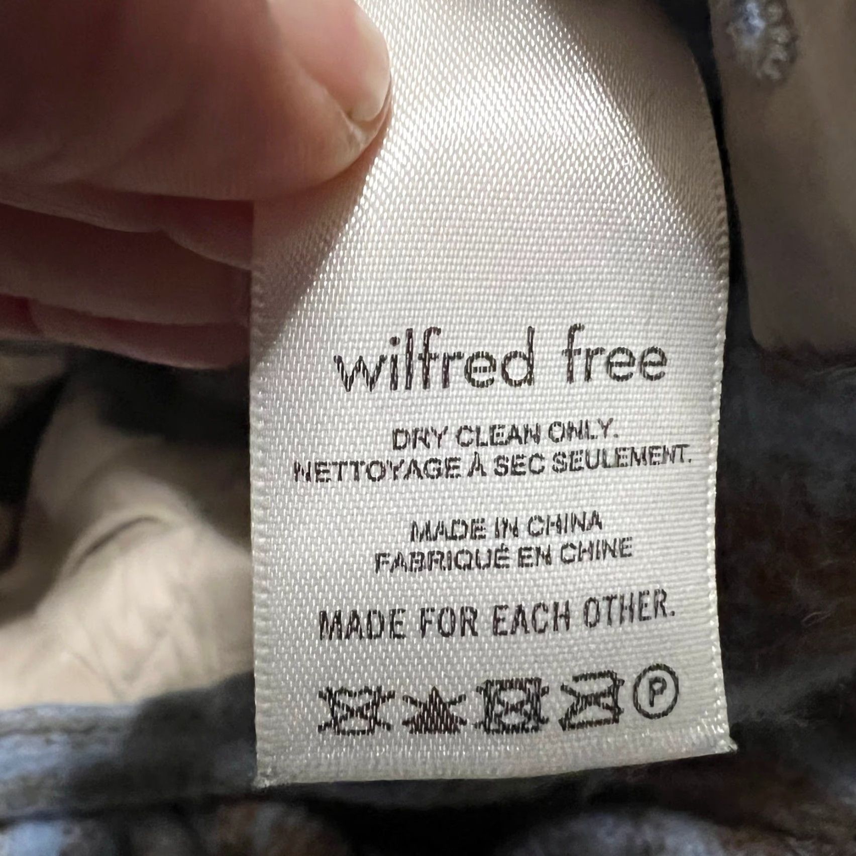 Vintage Wilfred Free Ganna Shirt Jacket Womens Small Blue Wool Shacket Size S / US 4 / IT 40 - 5 Thumbnail