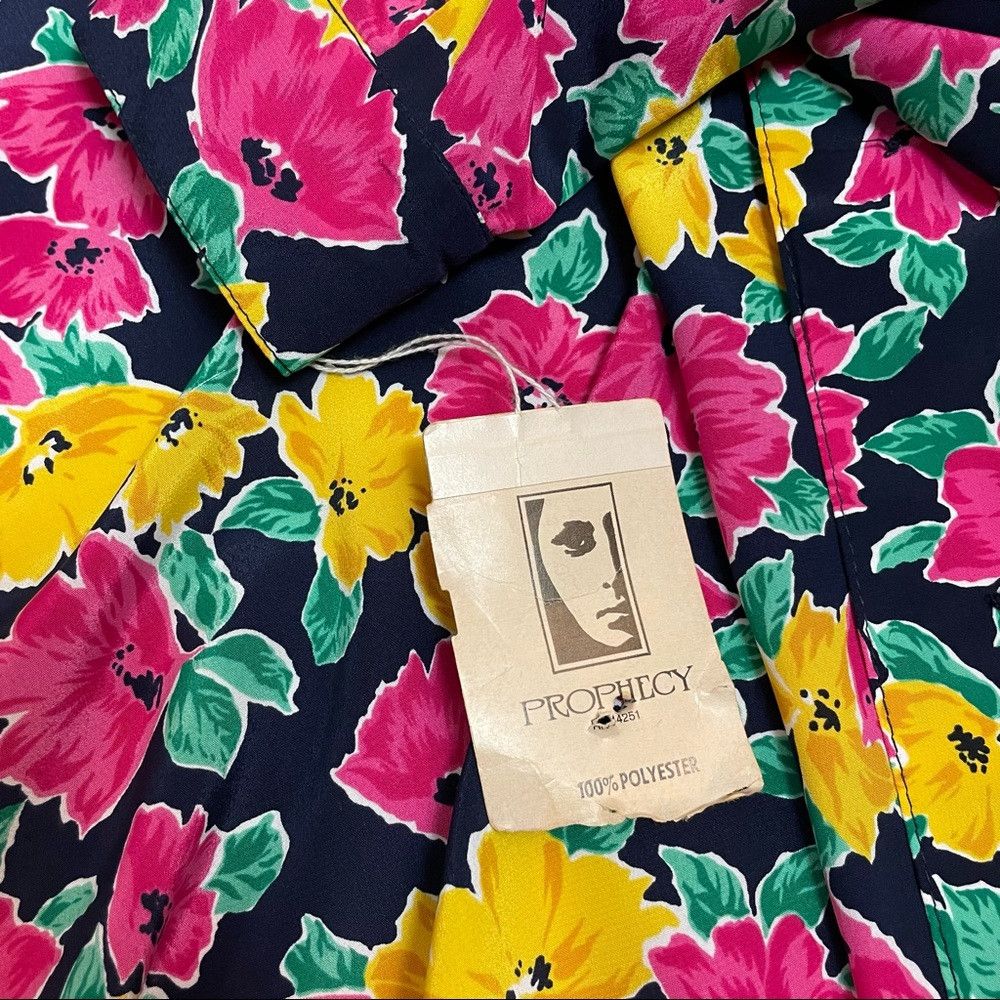 Other NWT New Vintage Prophecy Floral Blouse Shirt Size 12 Size XL / US 12-14 / IT 48-50 - 8 Thumbnail