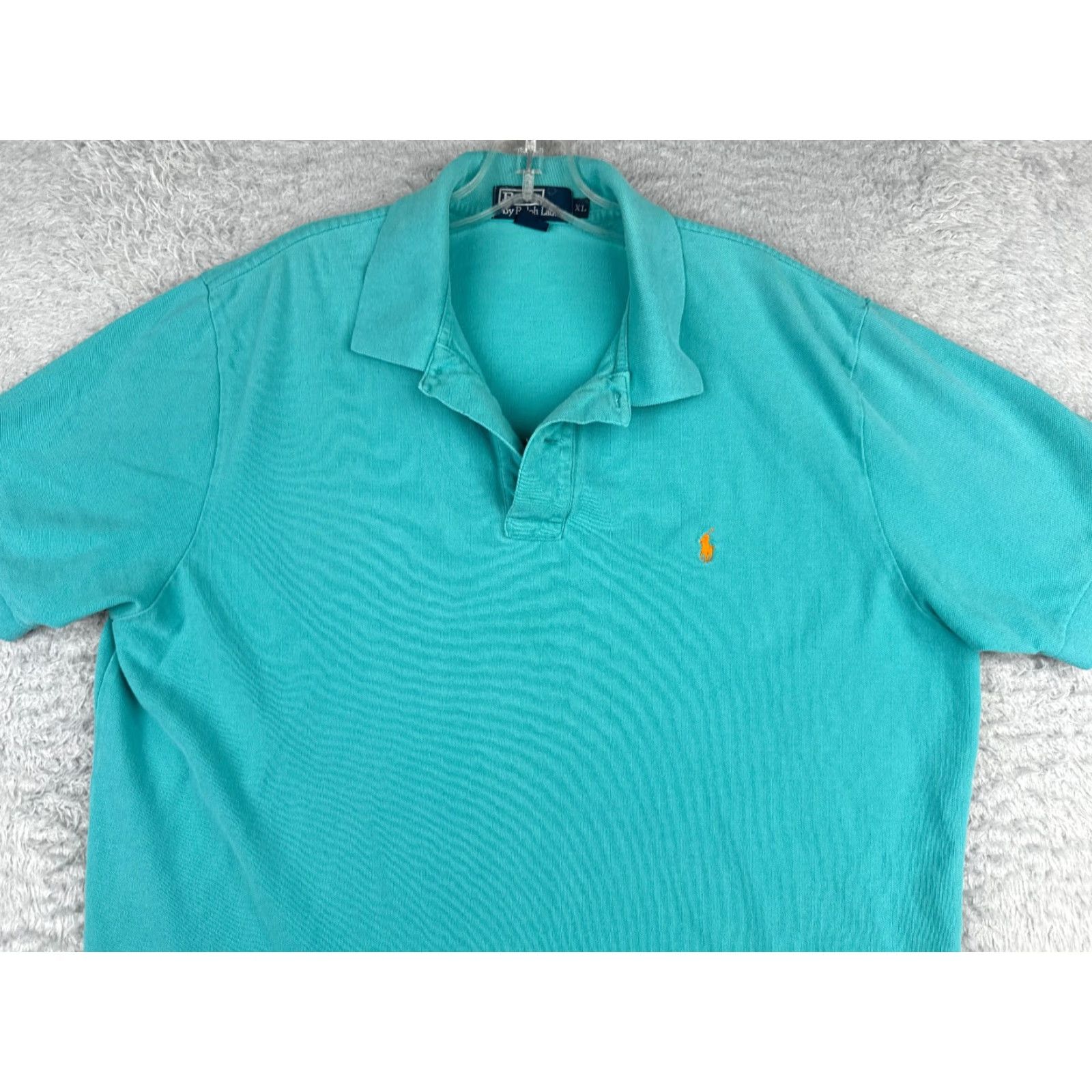 Ralph Lauren VINTAGE Ralph Lauren Polo Shirt Men XL Blue 100% Cotton Jersey Polo Shirt Mod ern American Sports Mens Size US XL / EU 56 / 4 - 4 Thumbnail