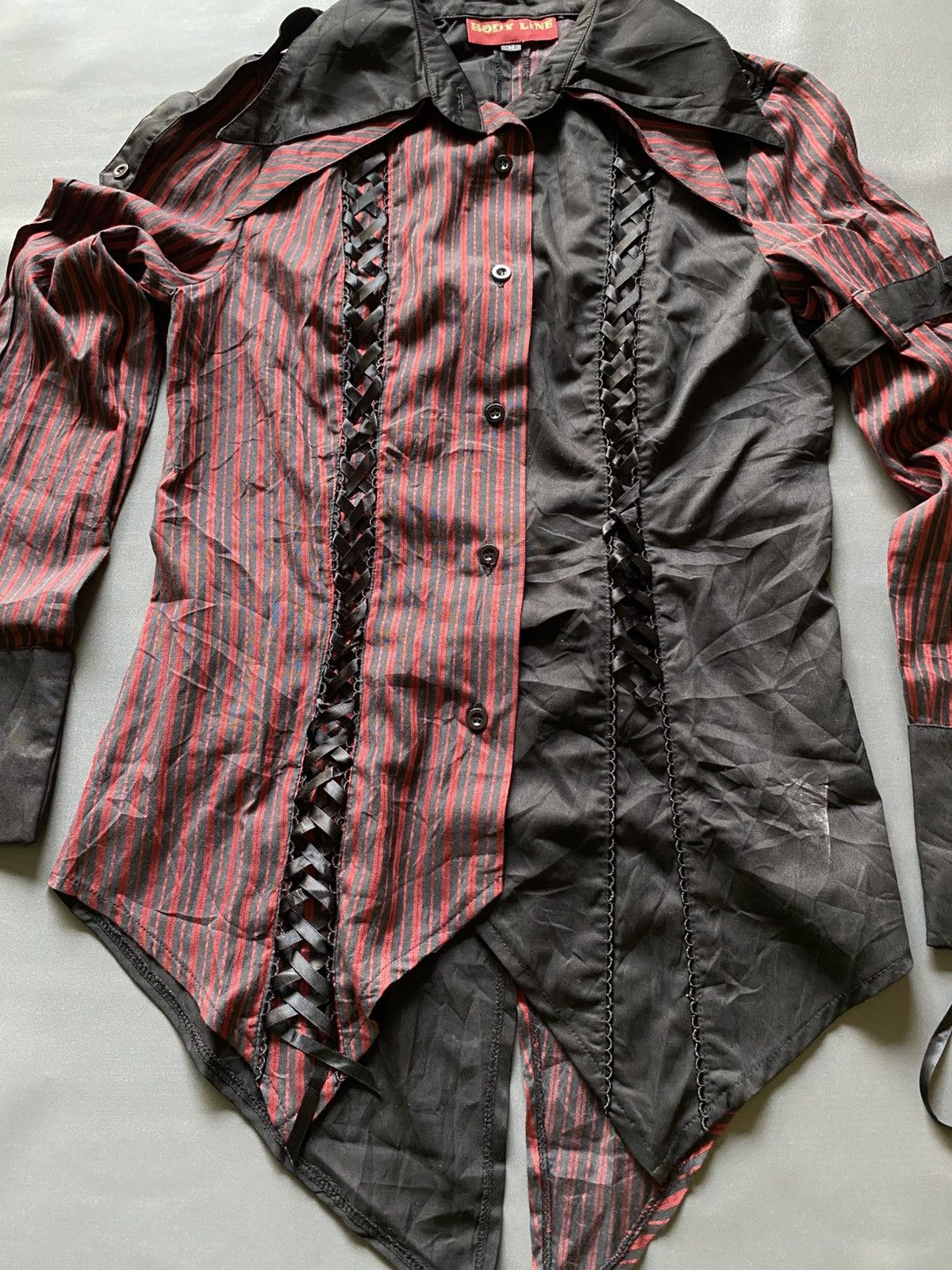 Japanese Brand Body Line Gothic Bondage Shirt Size M / US 6-8 / IT 42-44 - 2 Thumbnail