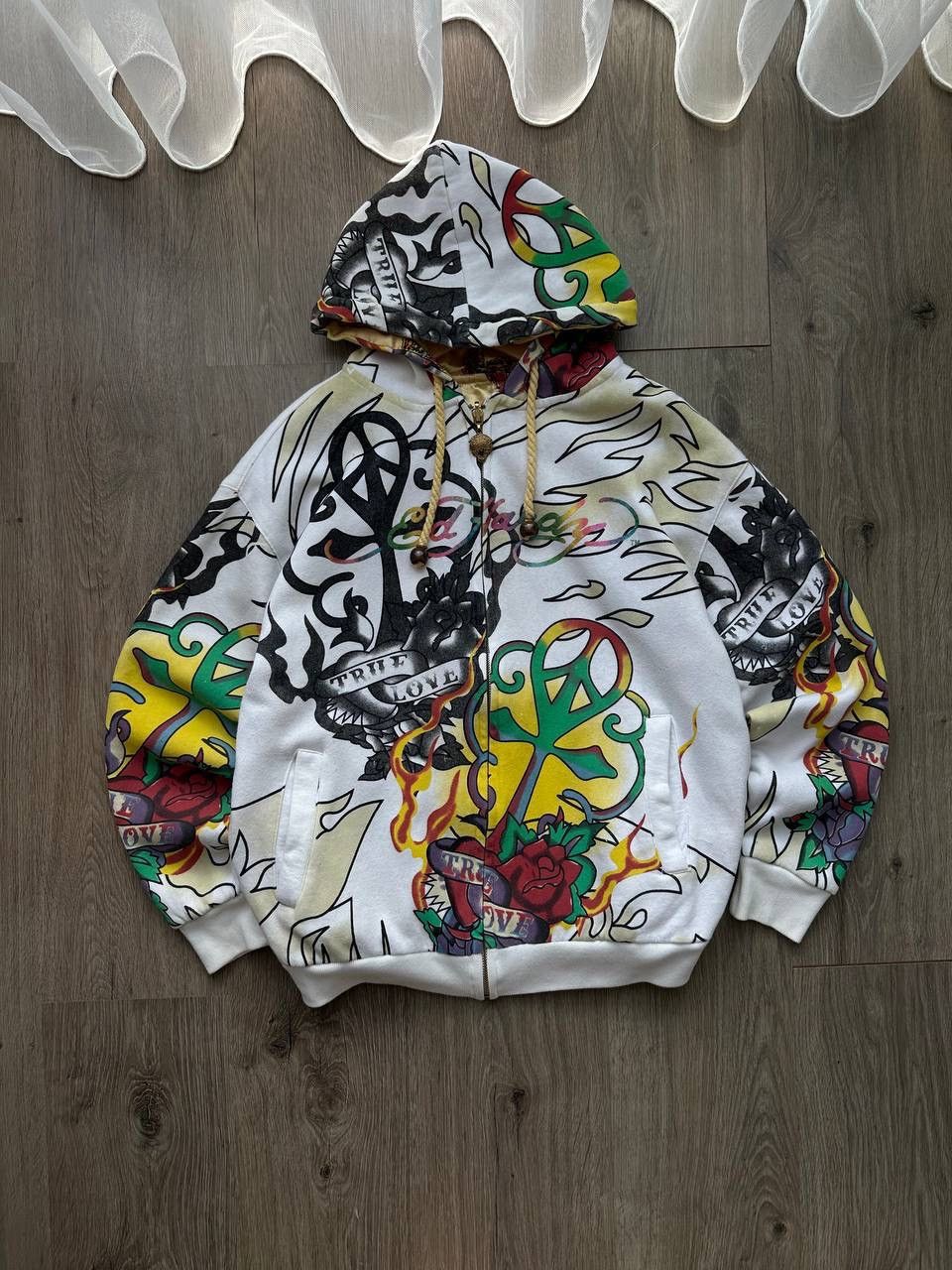 Christian Audigier × Ed Hardy × Vintage Vintage Ed Hardy Christian Audigier Hoodie Size US L / EU 52-54 / 3 - 3 Thumbnail